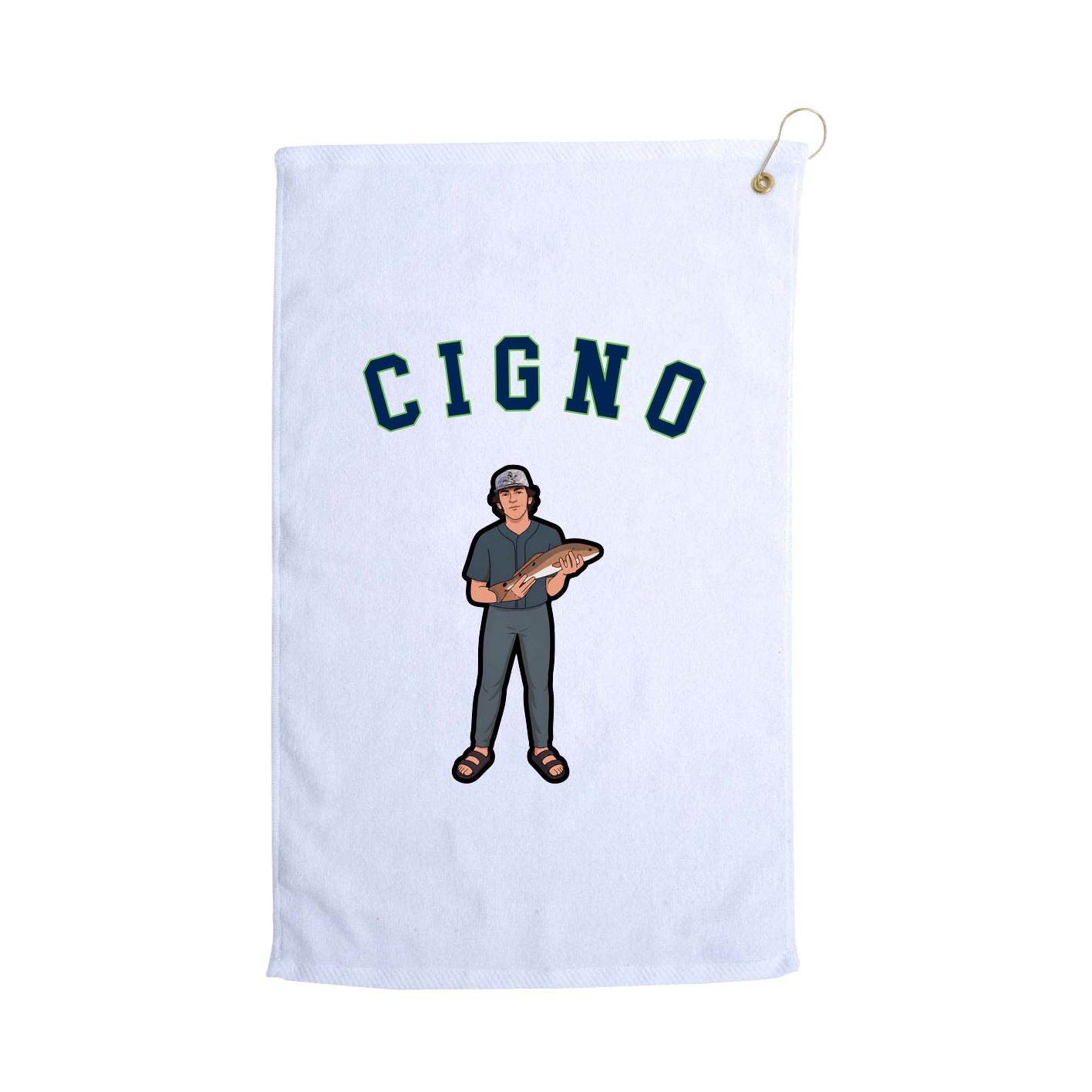Golf Towel — Shirsey Arch in White