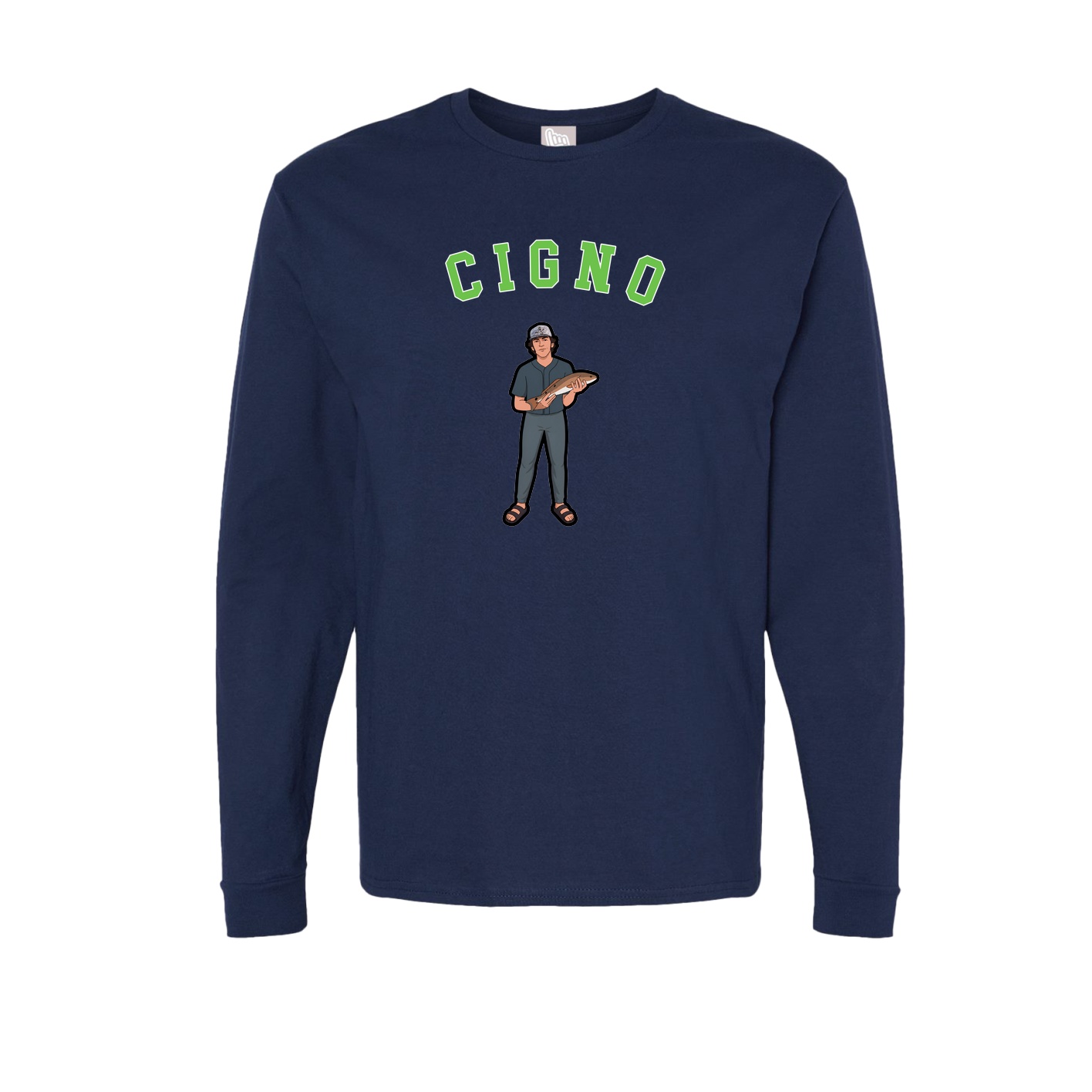 Long Sleeve Tee — Shirsey Arch in Navy