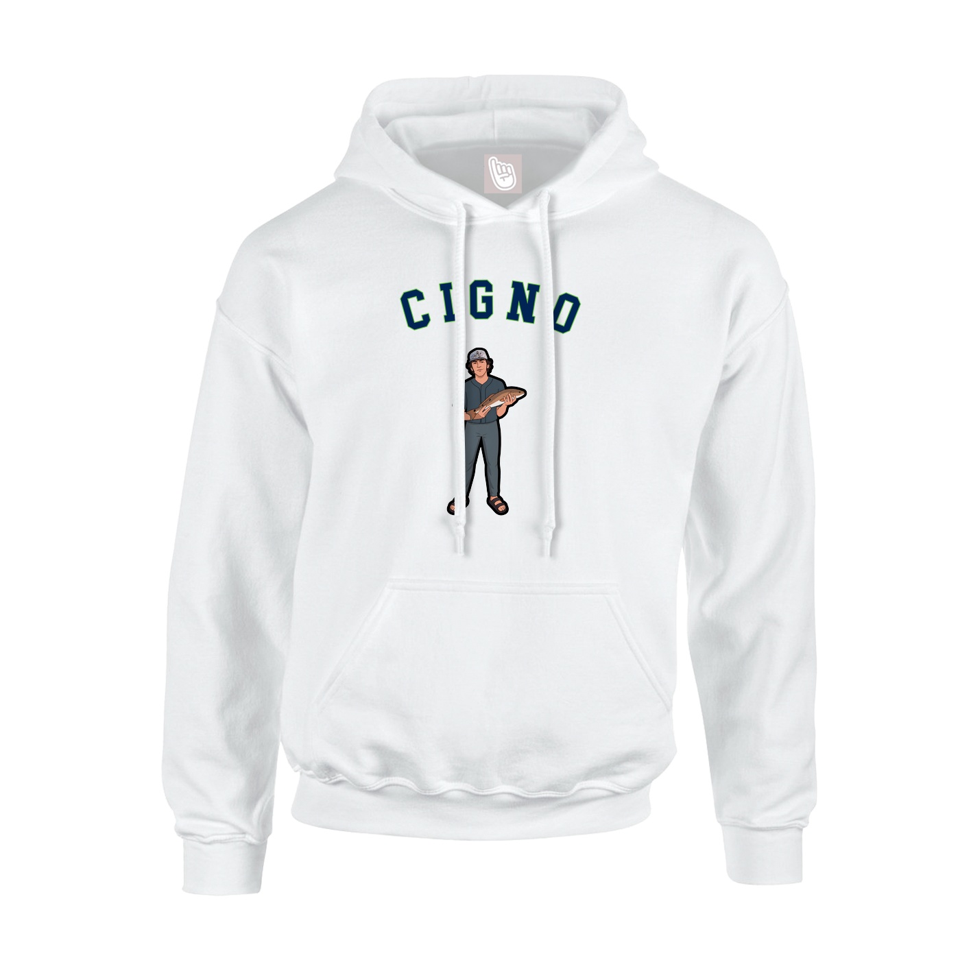 Youth Hoodie — Shirsey Arch in White