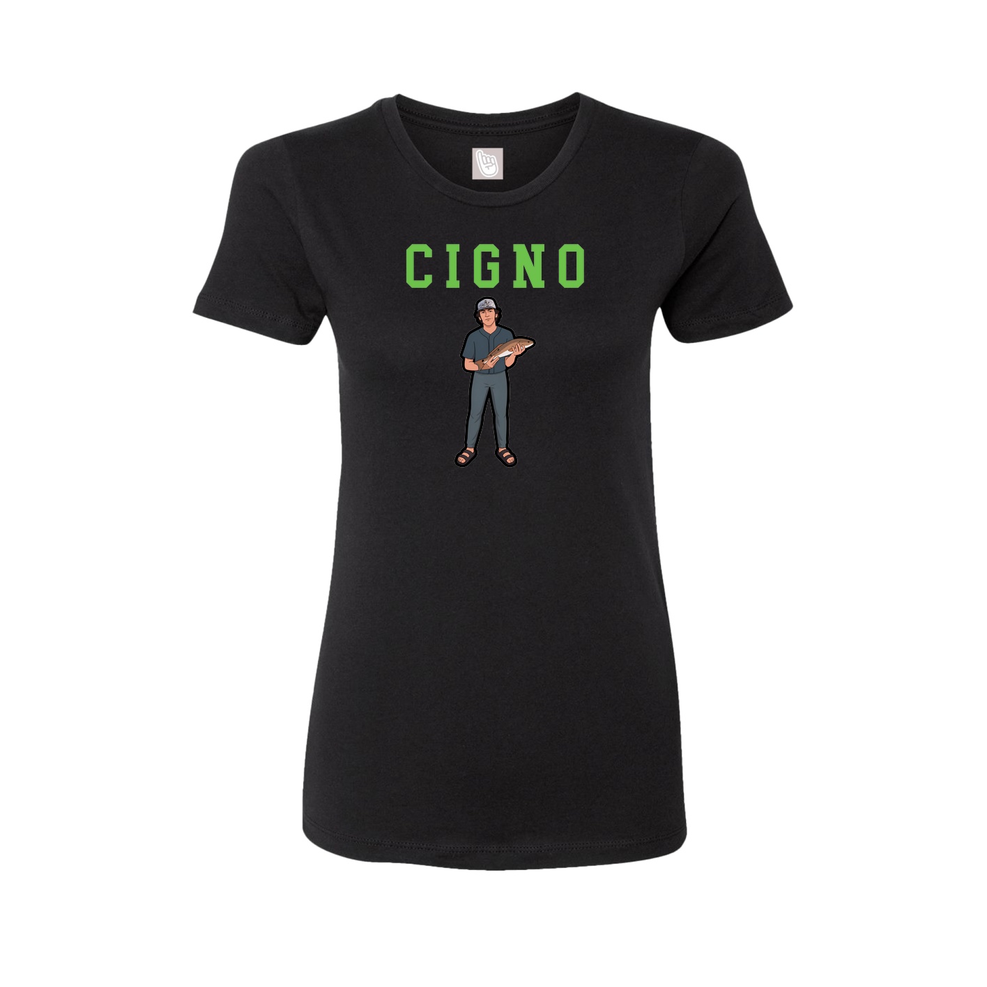 Fitted Women's Tee — Shirsey in Black