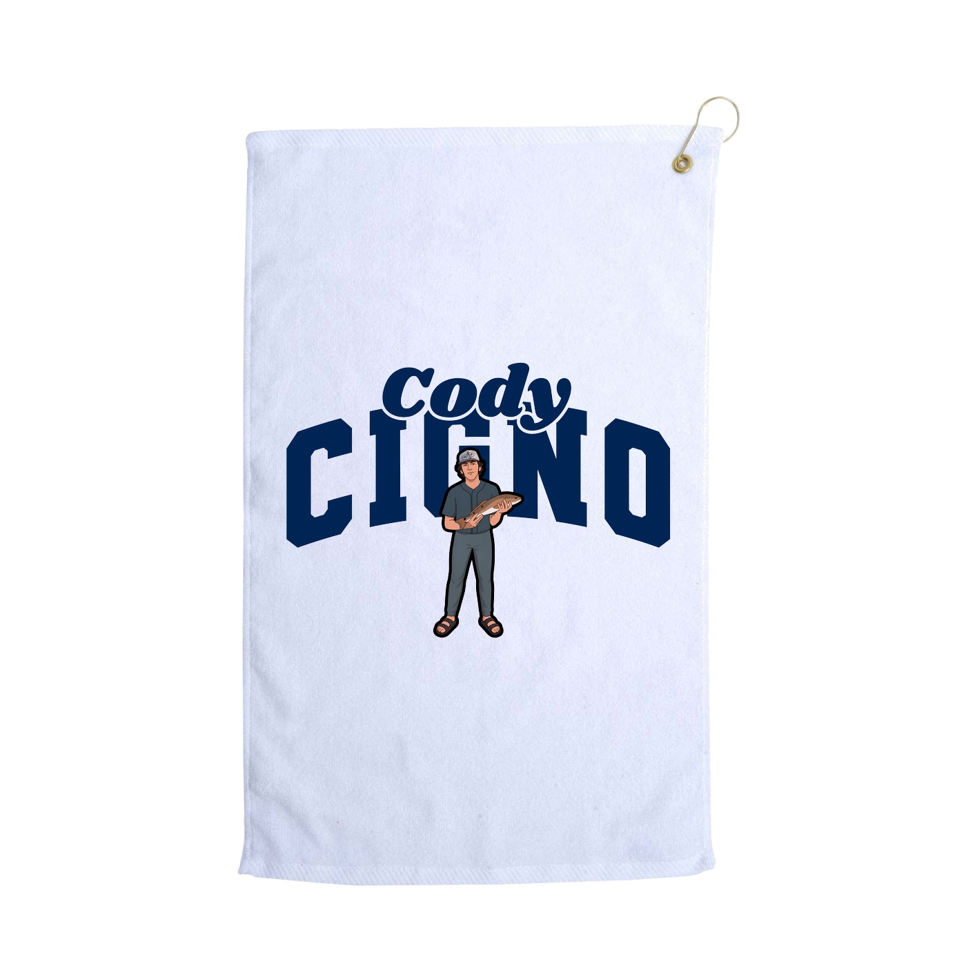 Golf Towel — Signature Arch in White