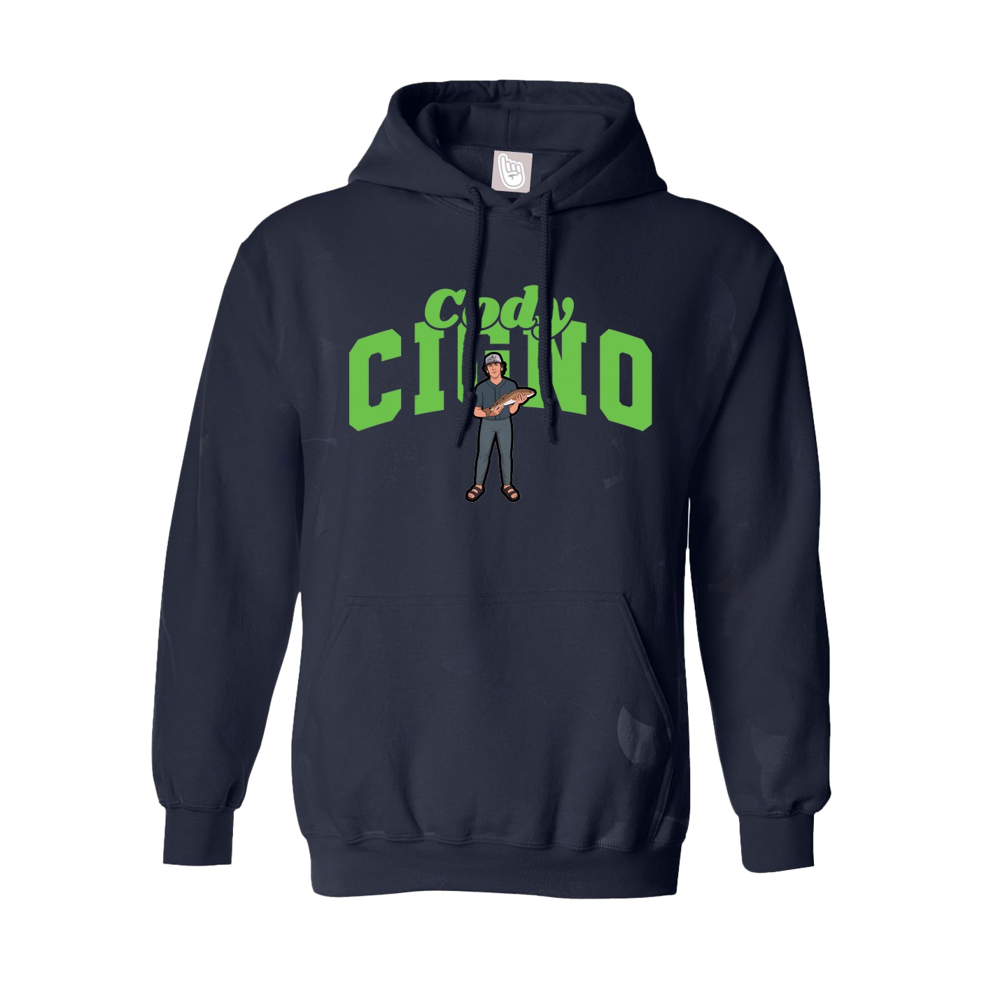 Hoodie — Signature Arch in Navy