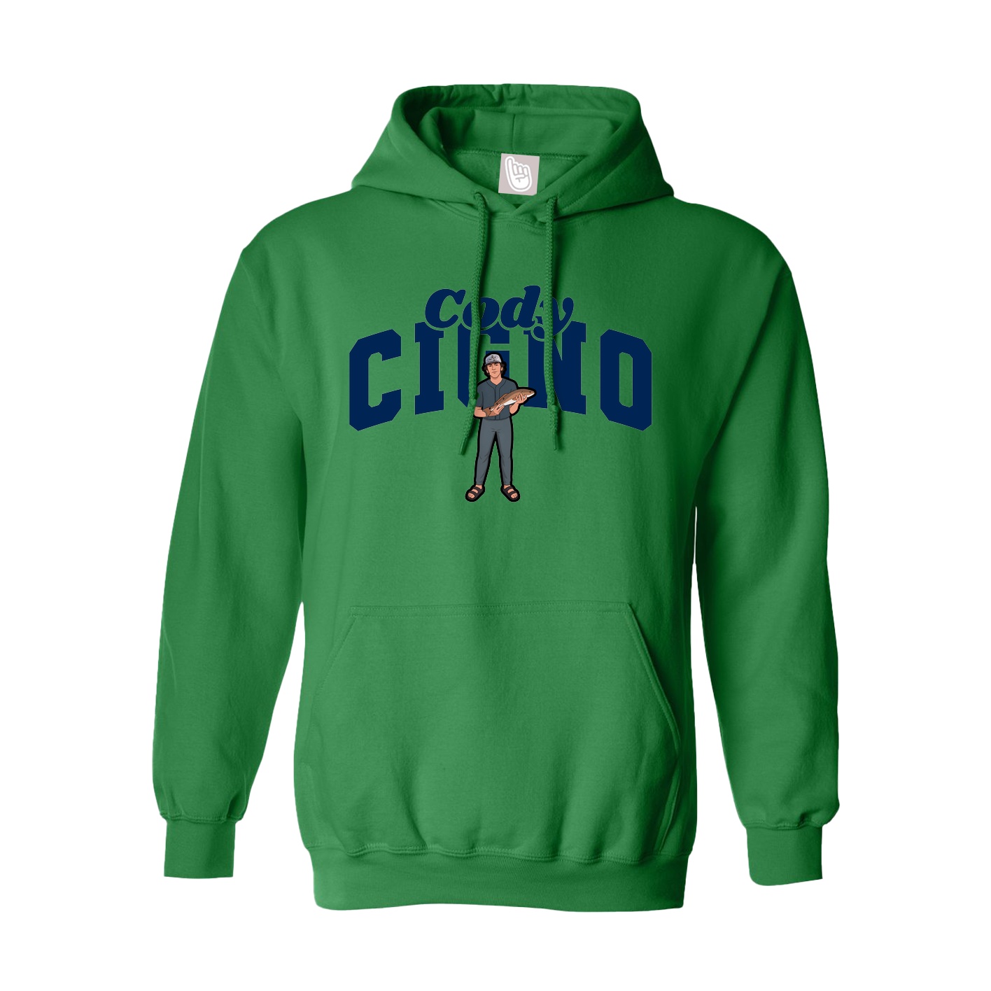 Hoodie — Signature Arch in Green