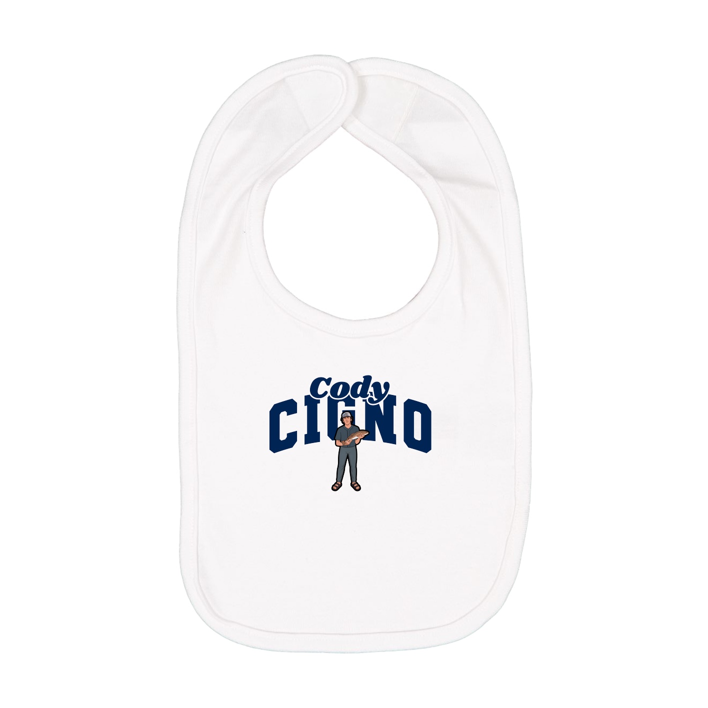 Infant Bib — Signature Arch in White