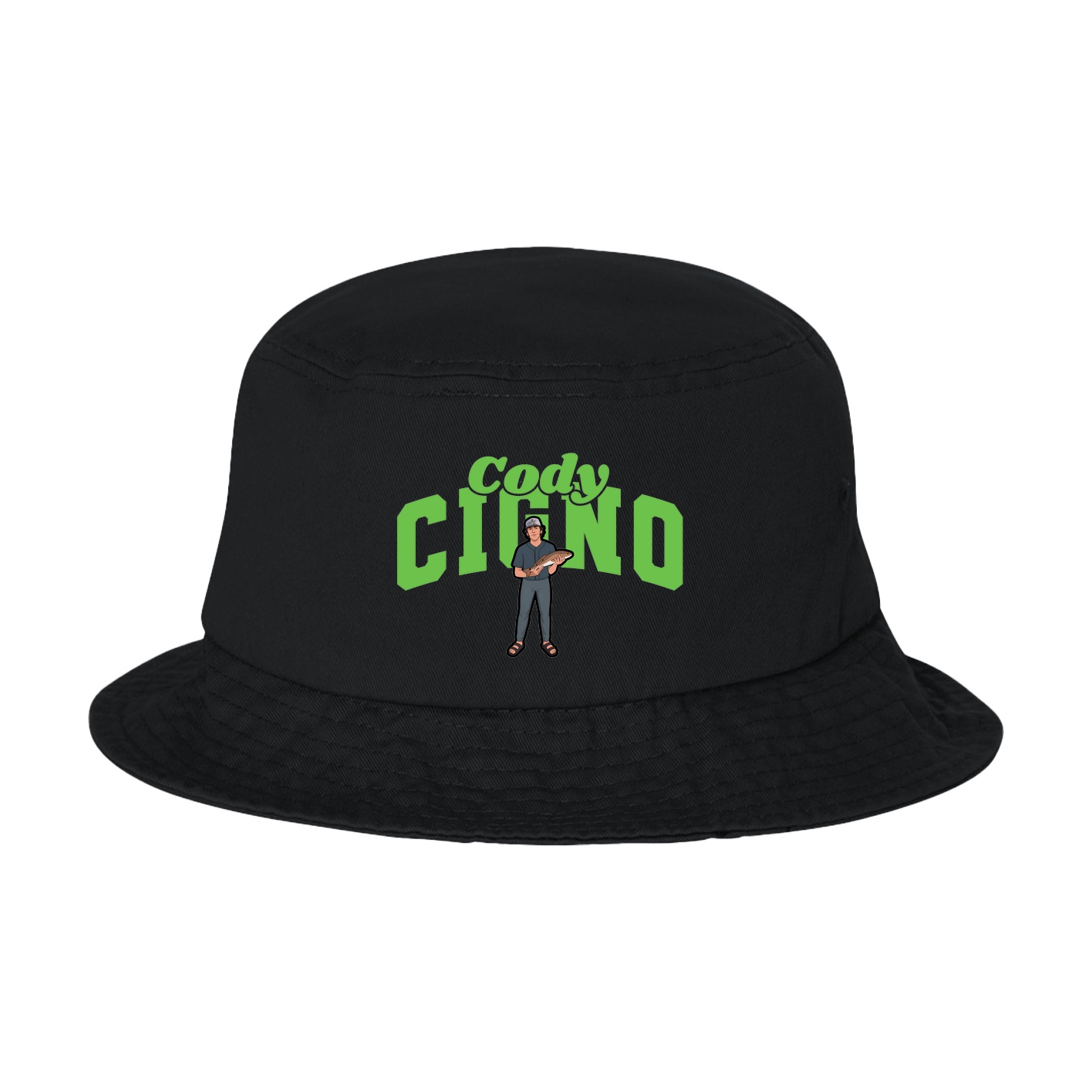 Bucket Cap — Signature Arch in Black