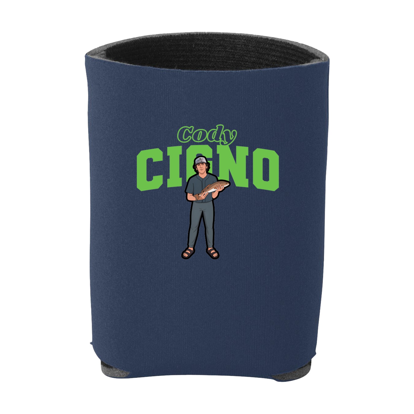 Can Holder — Name Arch in Navy