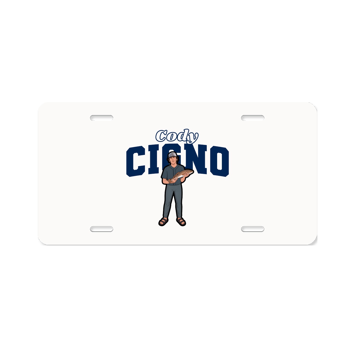 License Plate — Name Arch in Classic