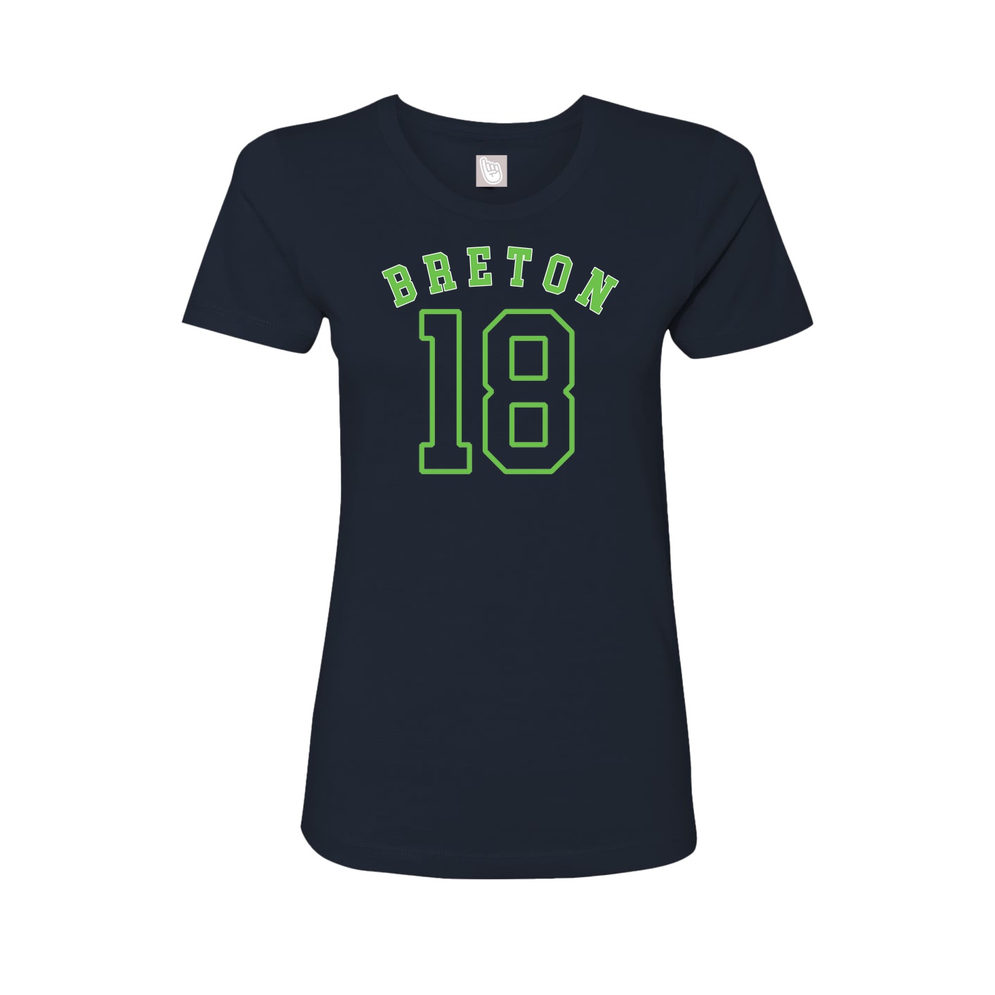 Fitted Women's Tee — Shirsey Arch in Navy