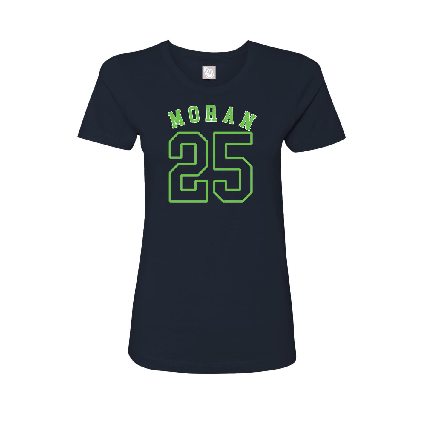 Fitted Women's Tee — Shirsey Arch in Navy