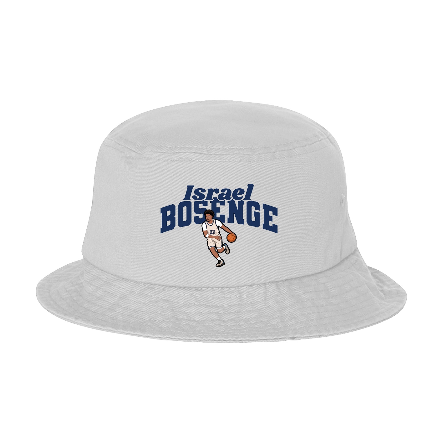 Bucket Cap — Signature Arch in White
