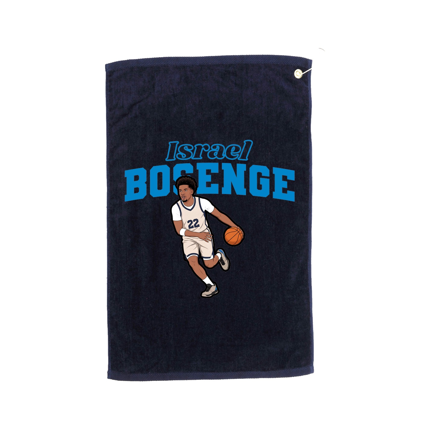 Golf Towel — Name Arch in Navy