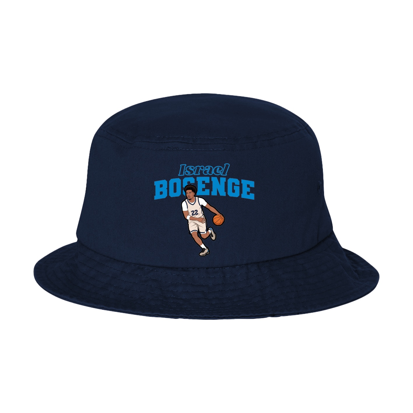Bucket Cap — Name Arch in Navy