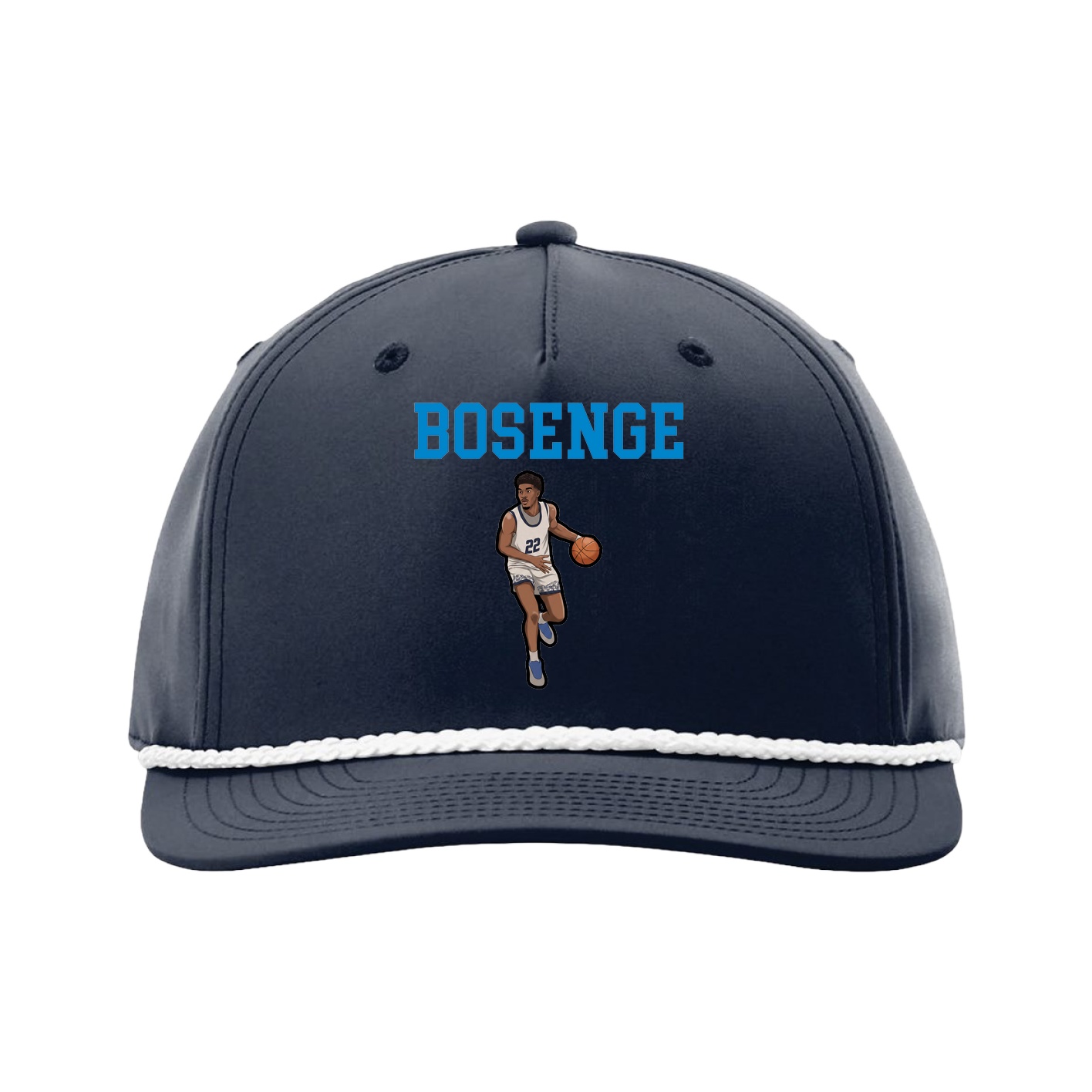 Five-Panel Classic Rope Cap — Shirsey in Navy