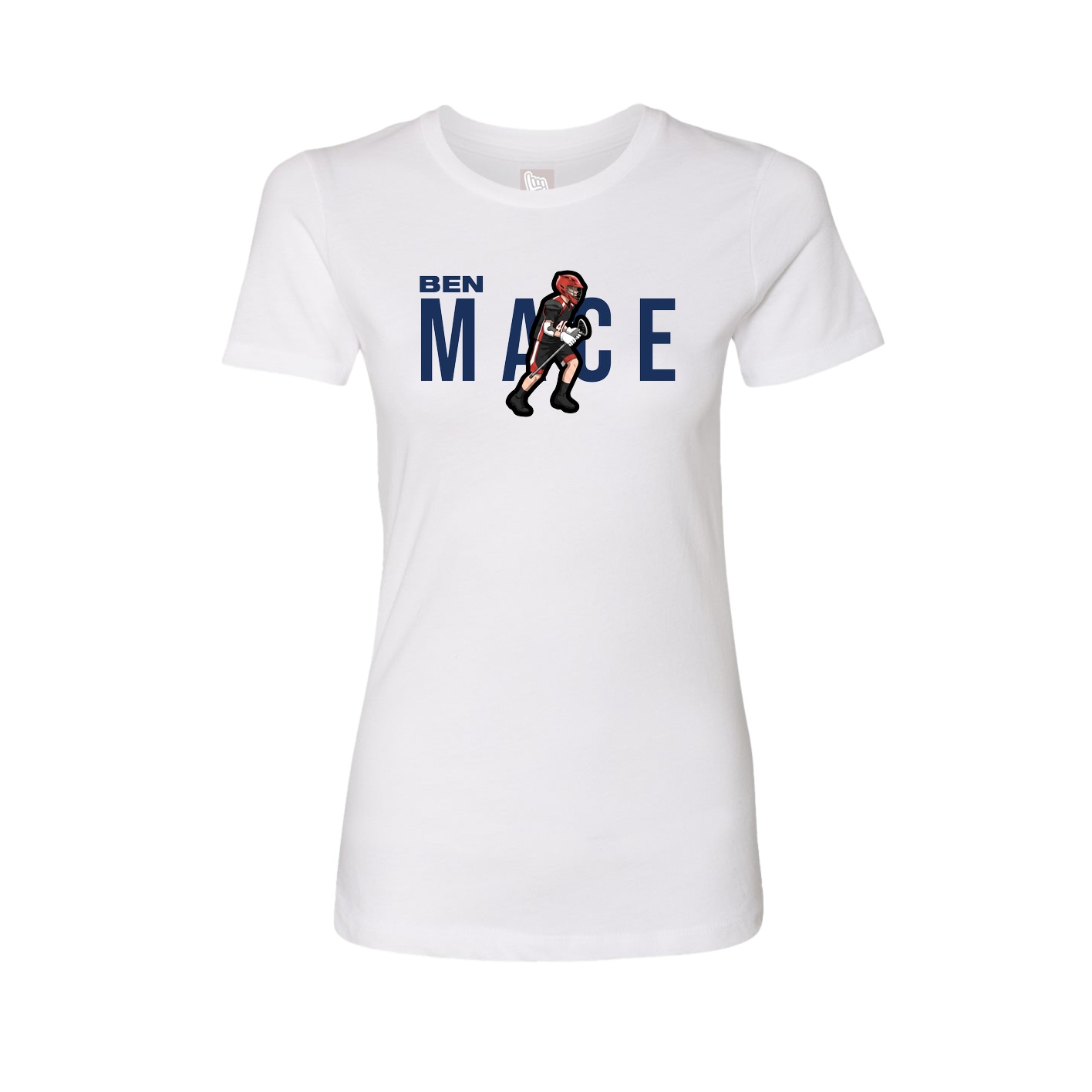 Womens Tee — Player Name in White