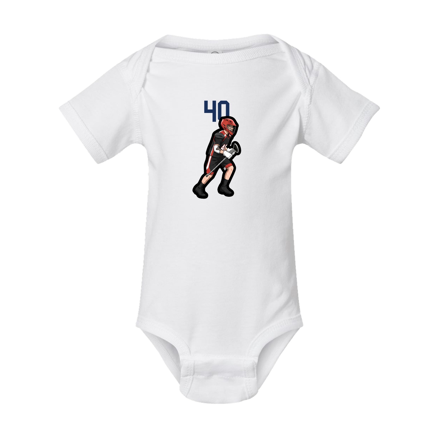 Baby Onesie — Number Top in White