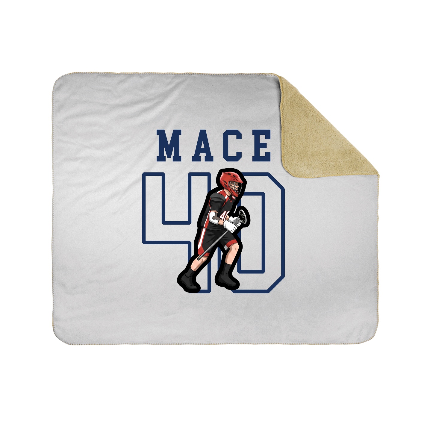 50x60 Sherpa Lined Throw Blanket