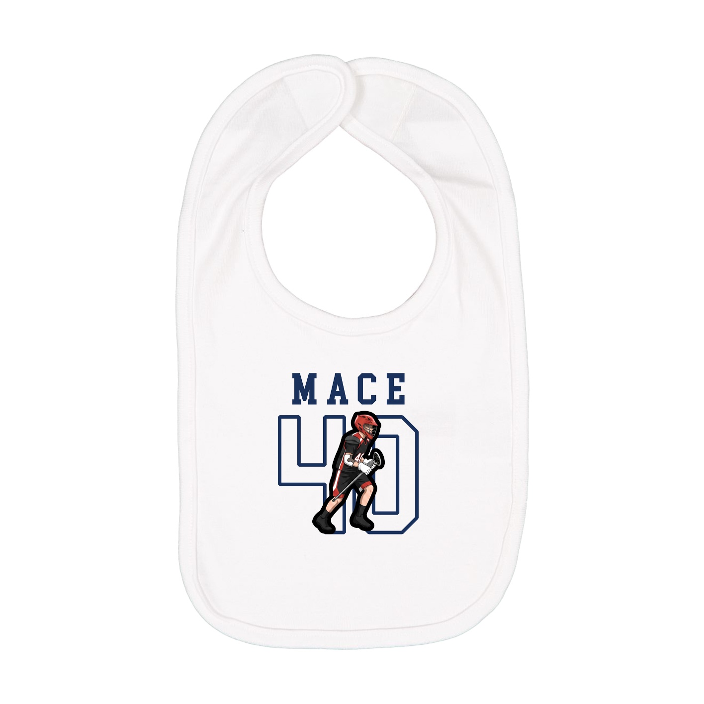 Infant Bib — Shirsey in White