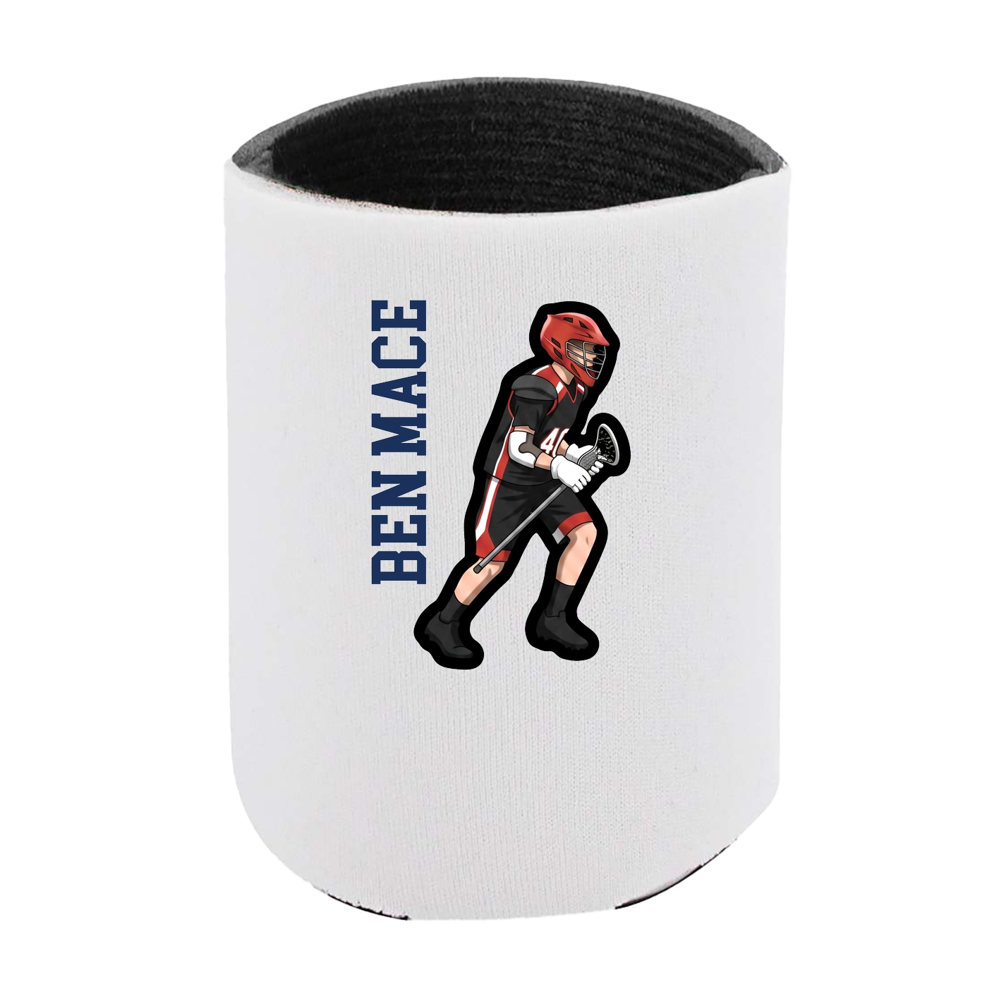 Can Holder — Name Vertical in White