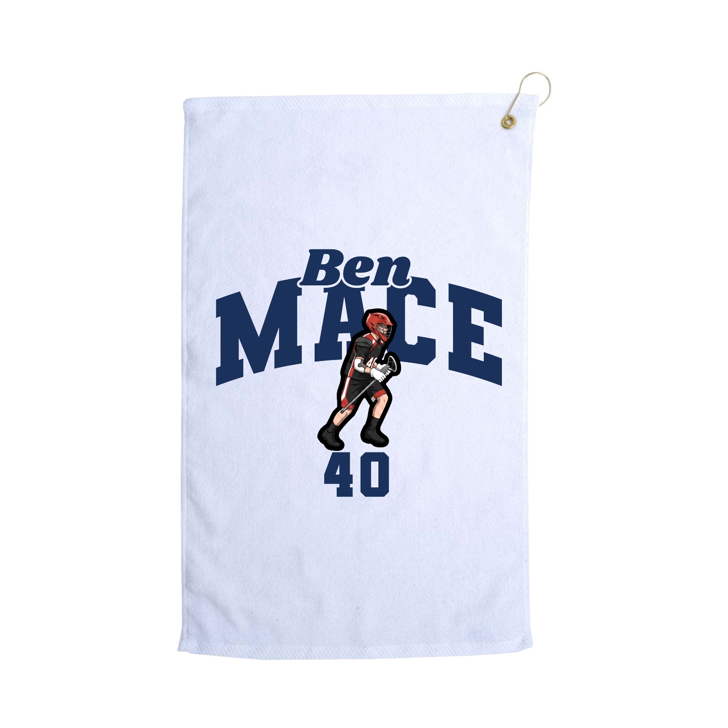 Golf Towel — Signature Arch in White