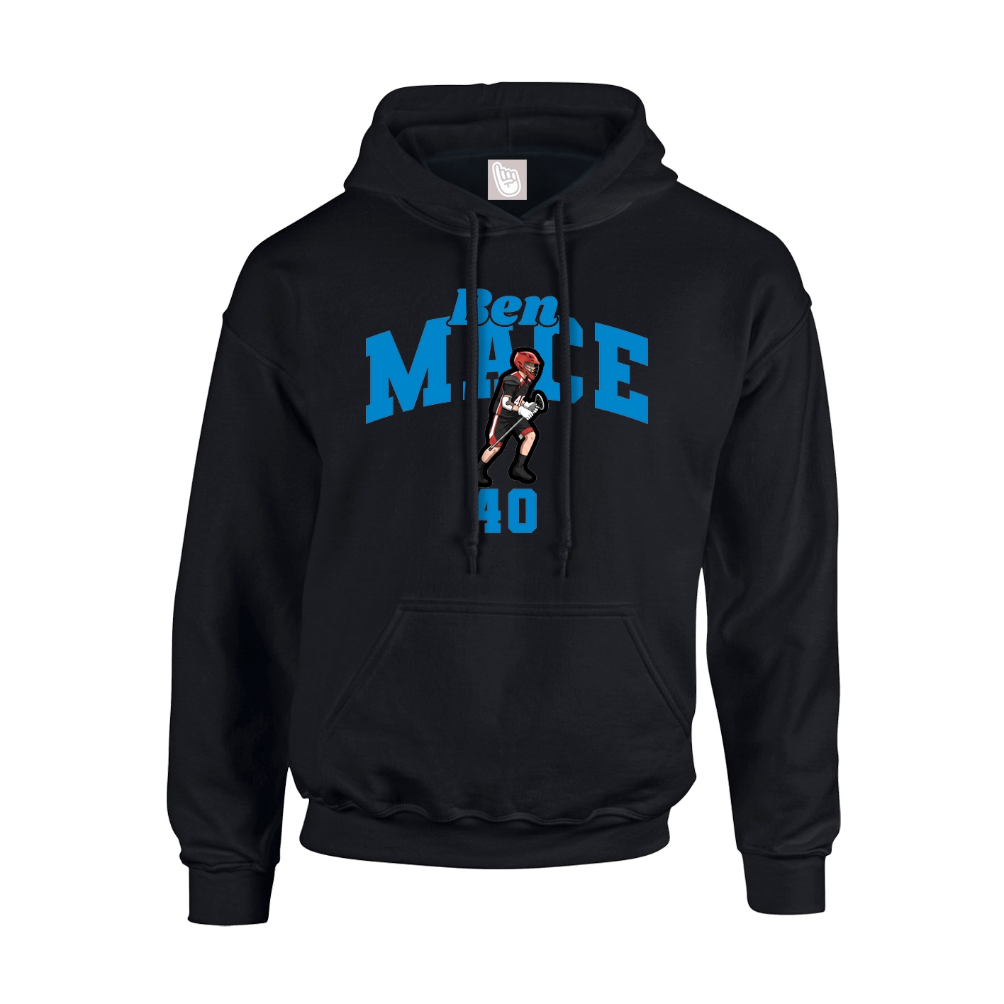 Youth Hoodie — Signature Arch in Black