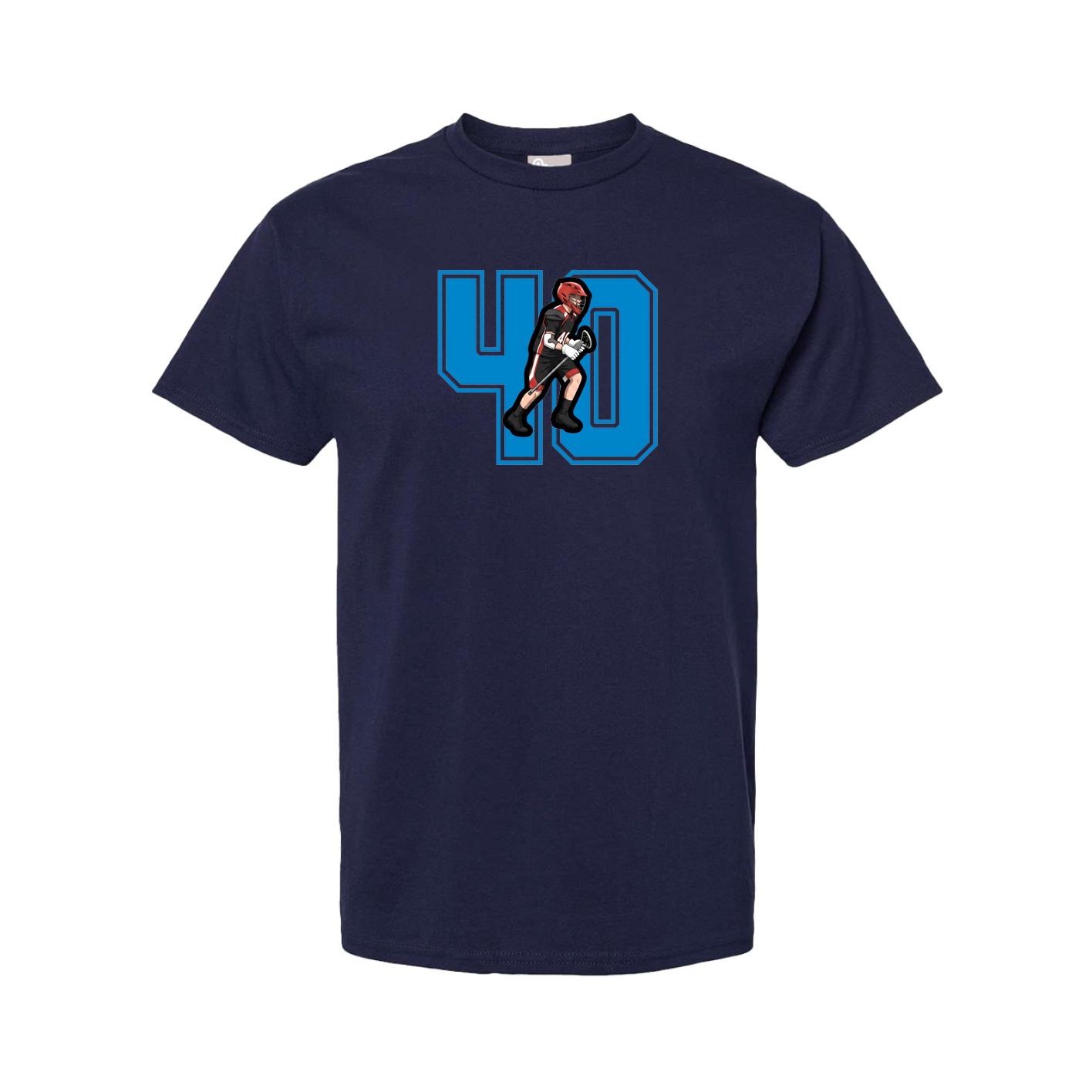 Youth Tee — Number in Navy