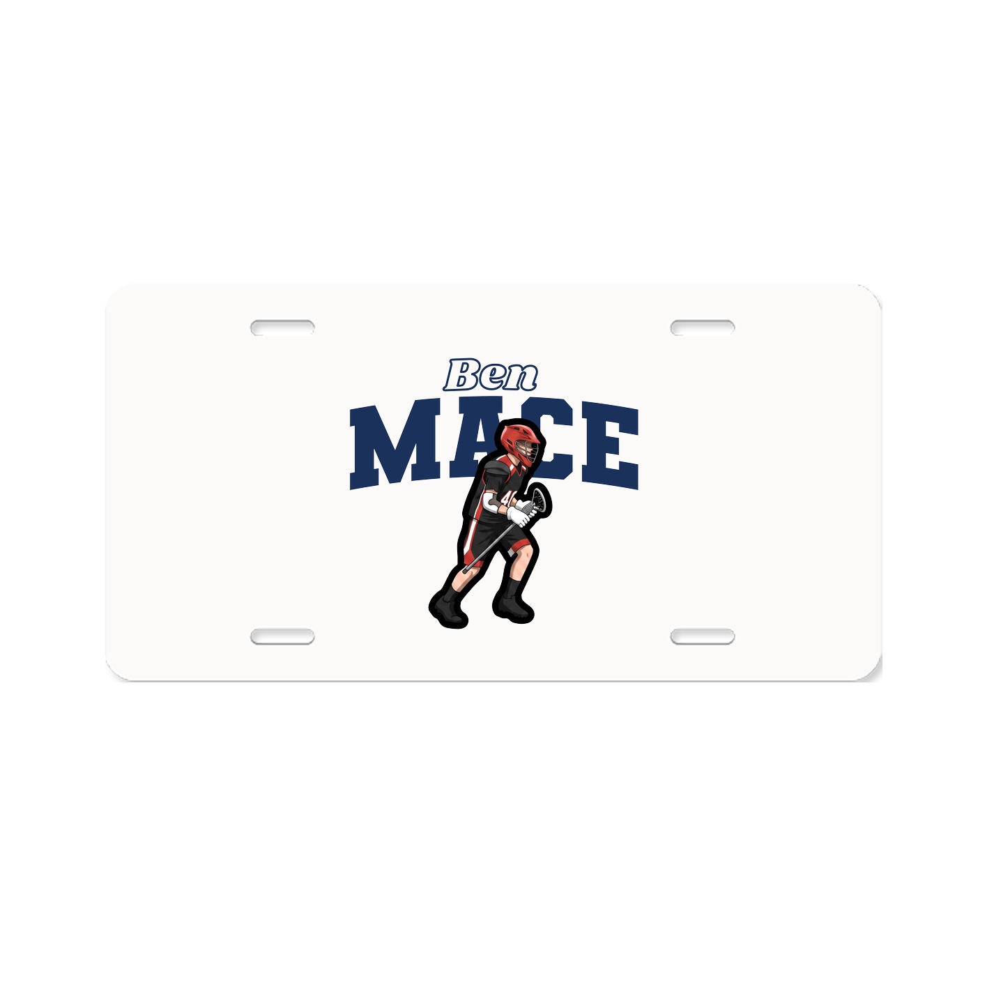 License Plate — Name Arch in Classic