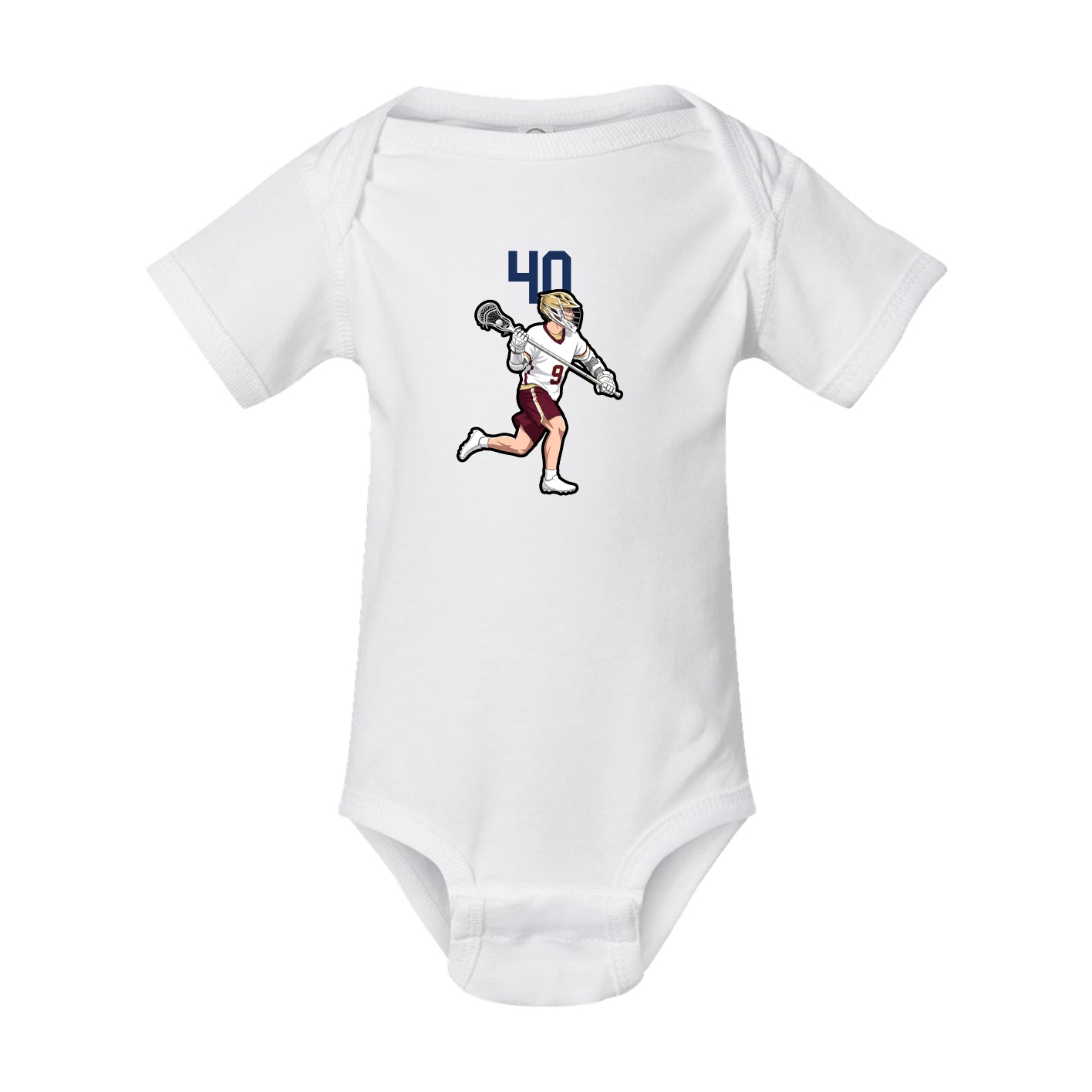Baby Onesie — Number Top in White