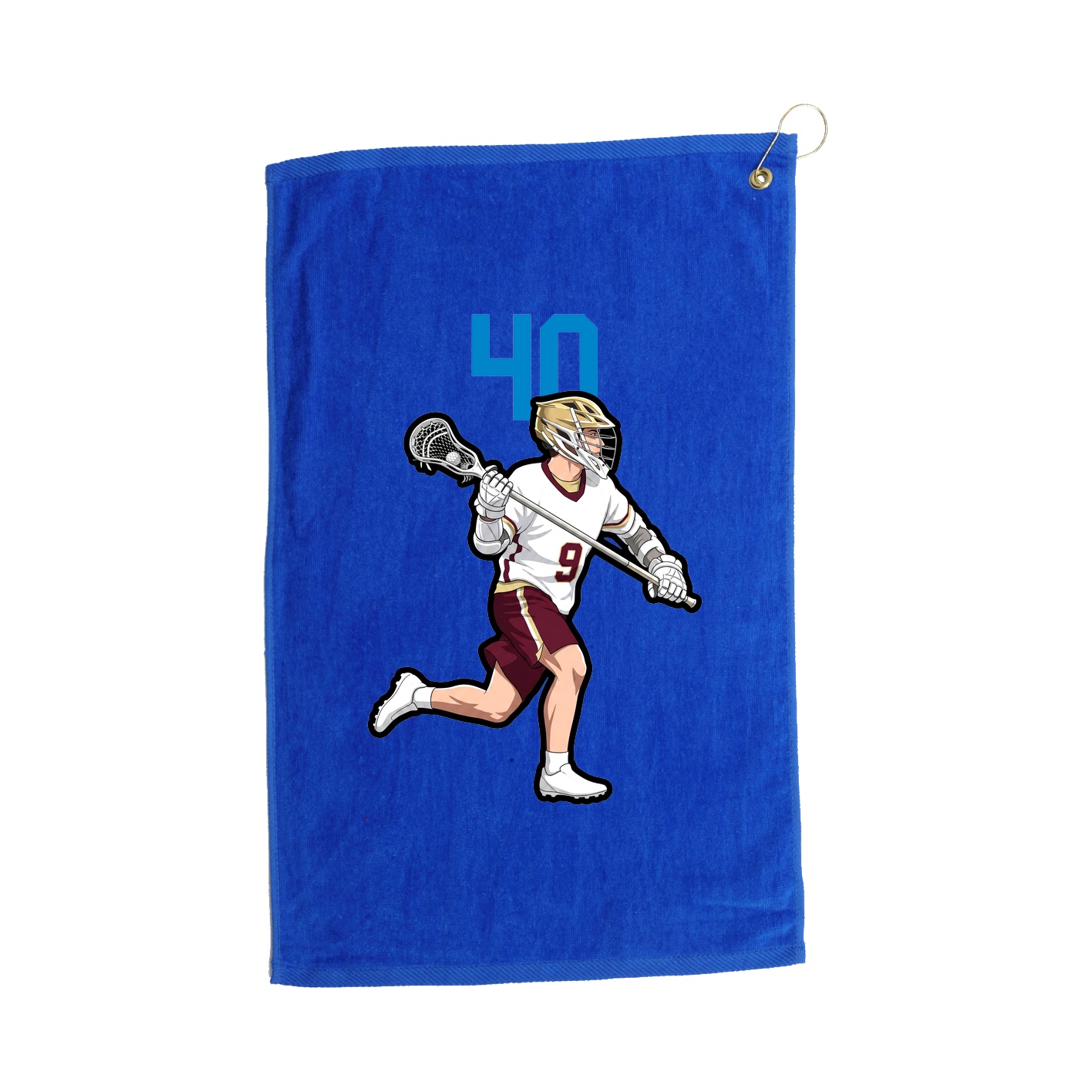 Golf Towel — Number Top in Royal