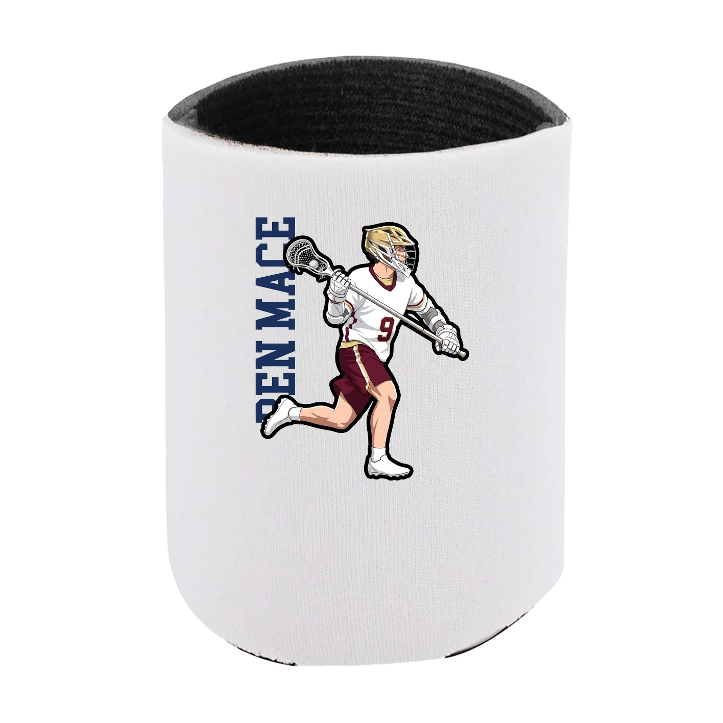 Can Holder — Name Vertical in White