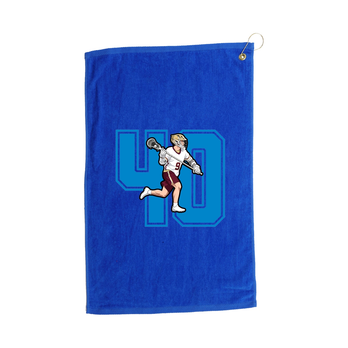 Golf Towel — Number in Royal