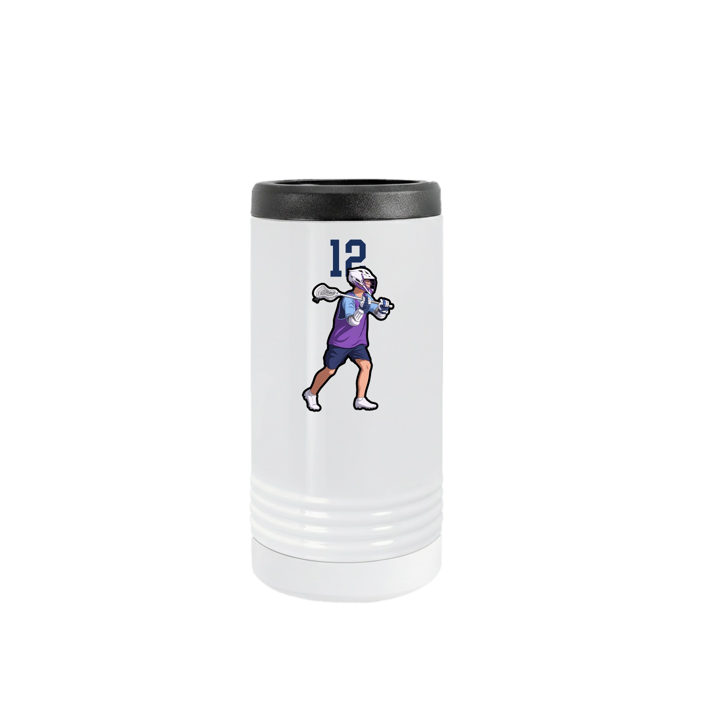 Slim Beverage Holder — Number Top in White