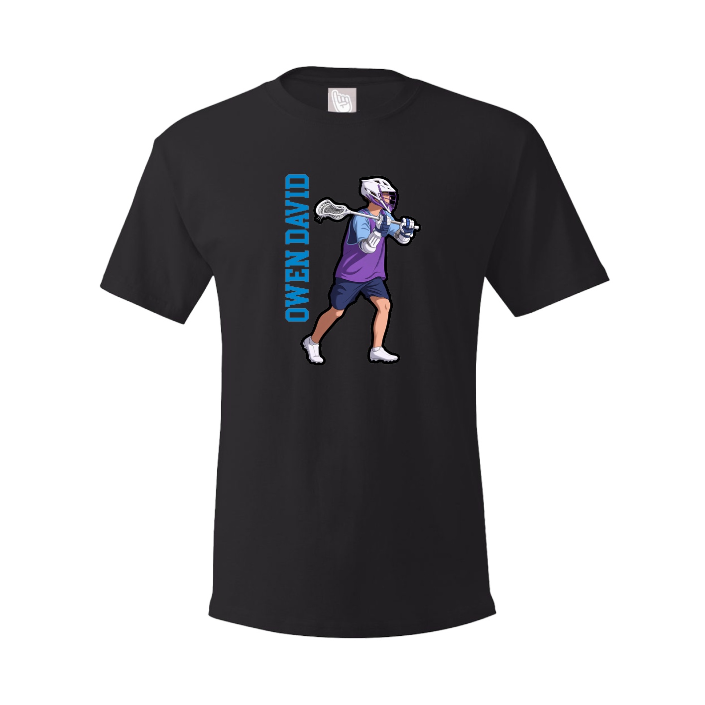 Tee — Name Vertical in Black