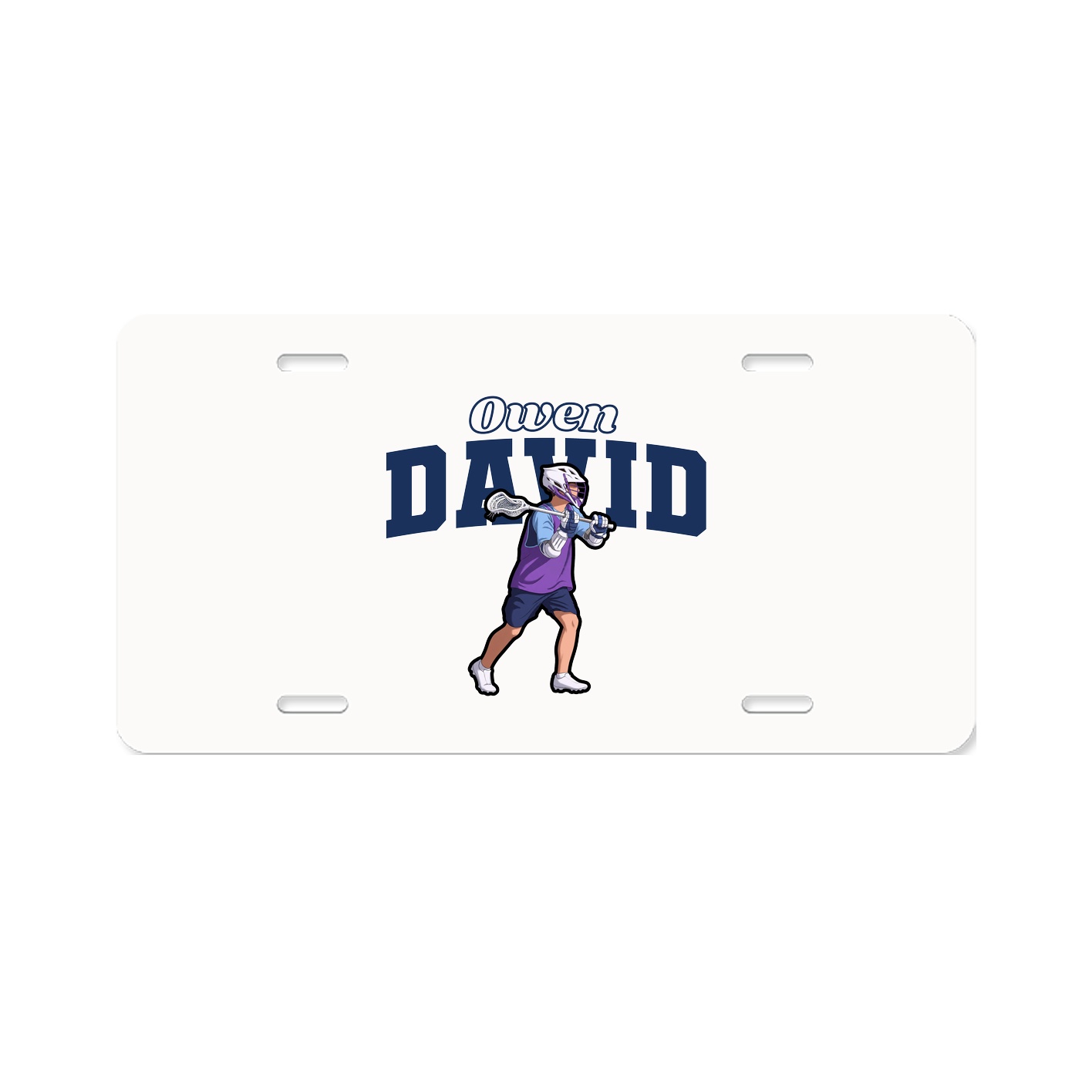 License Plate — Name Arch in Classic