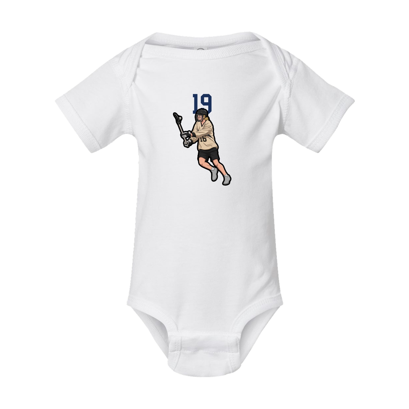 Baby Onesie — Number Top in White
