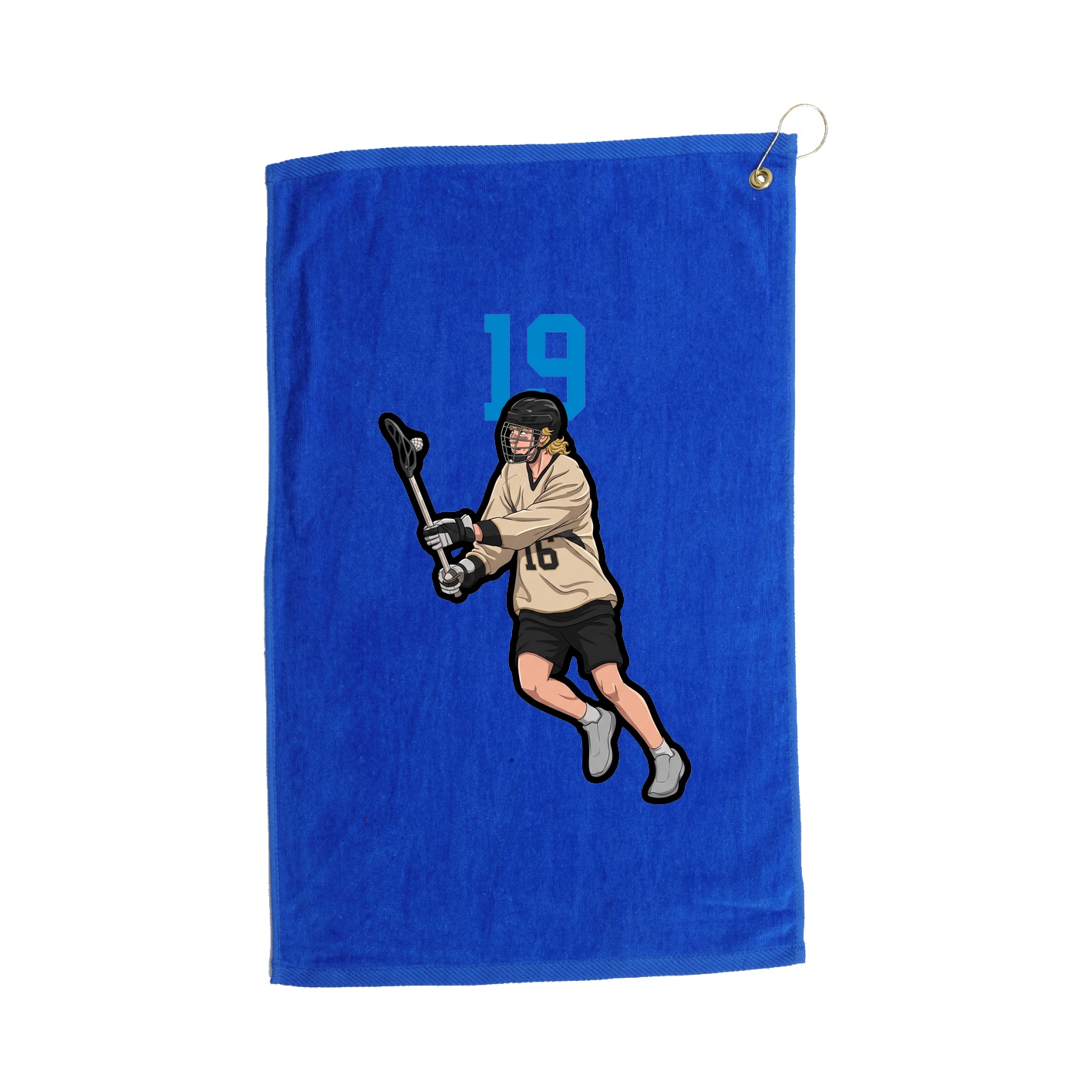 Golf Towel — Number Top in Royal