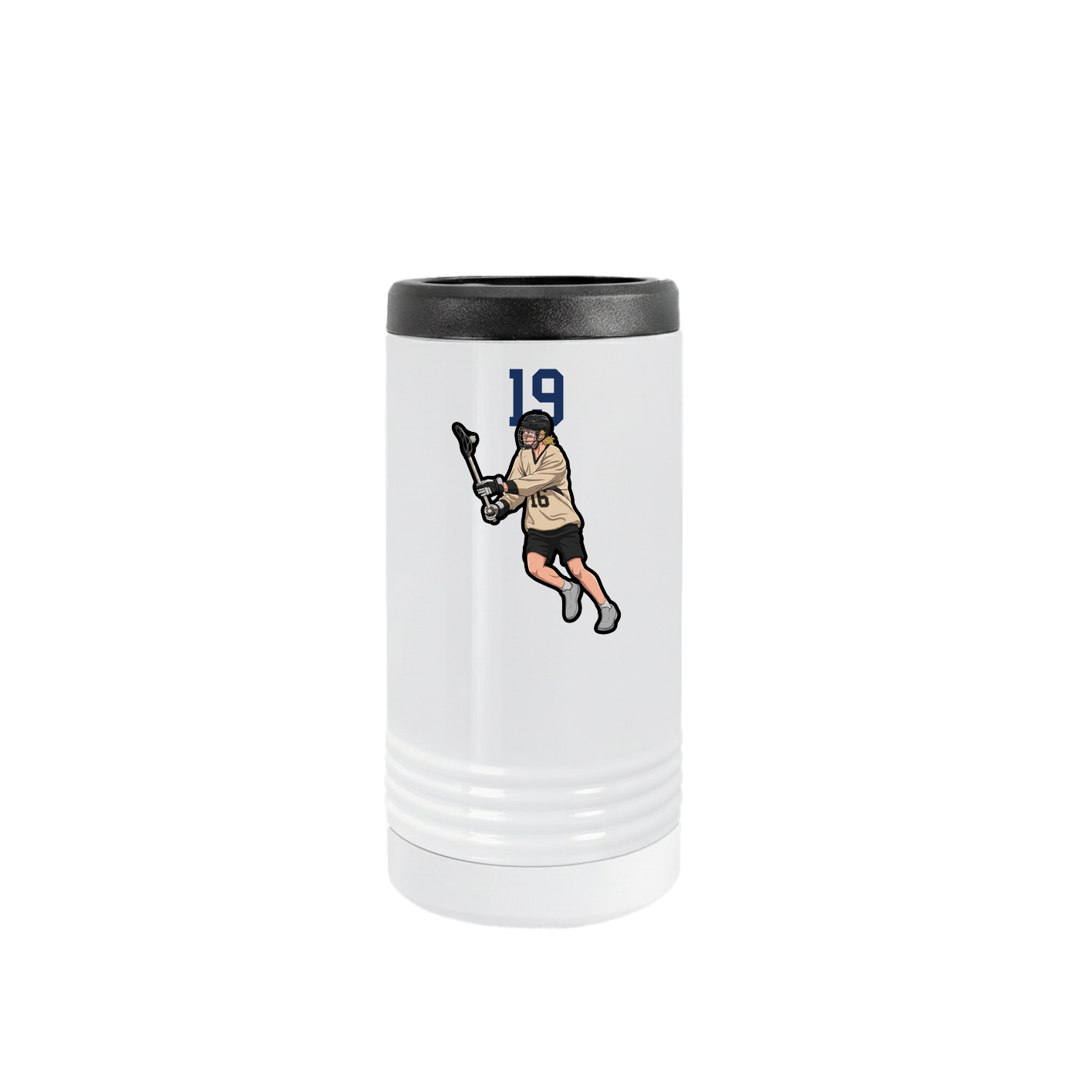 Slim Beverage Holder — Number Top in White