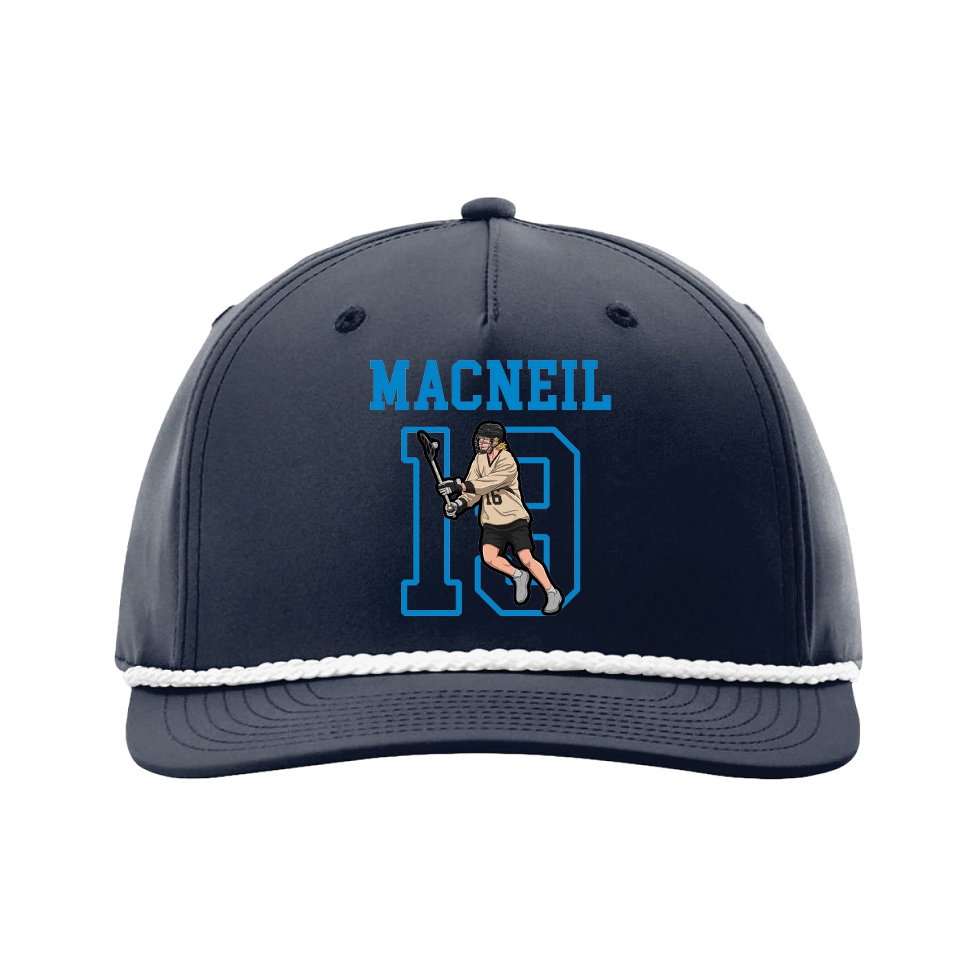 Five-Panel Classic Rope Cap — Shirsey in Navy
