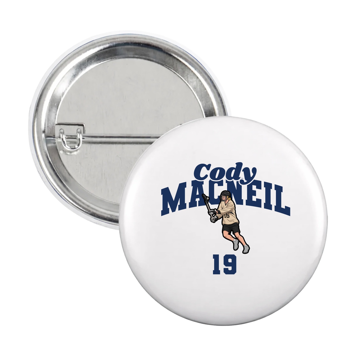 Game Day Button — Signature Arch in White