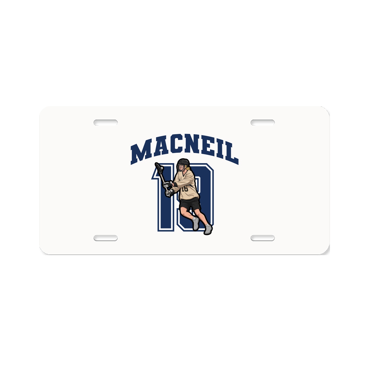 License Plate — Number in Classic