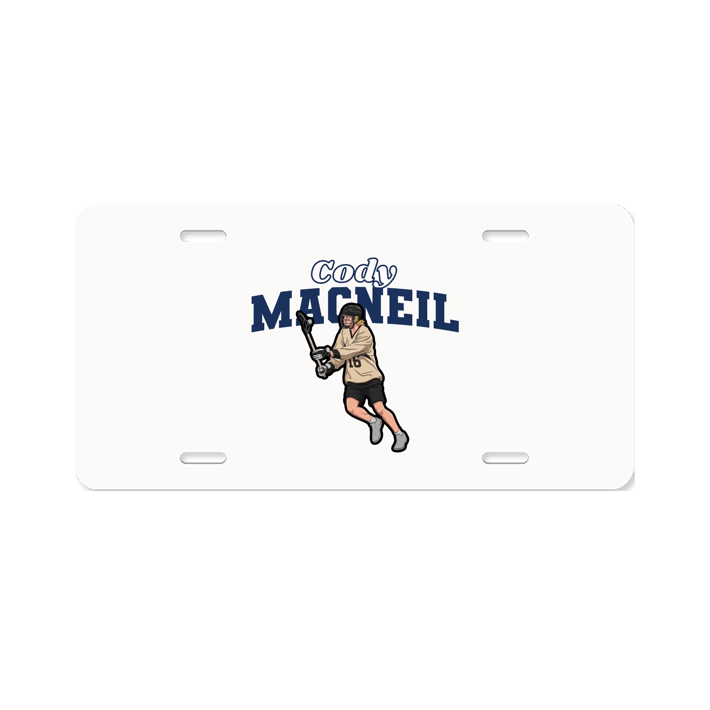 License Plate — Name Arch in Classic