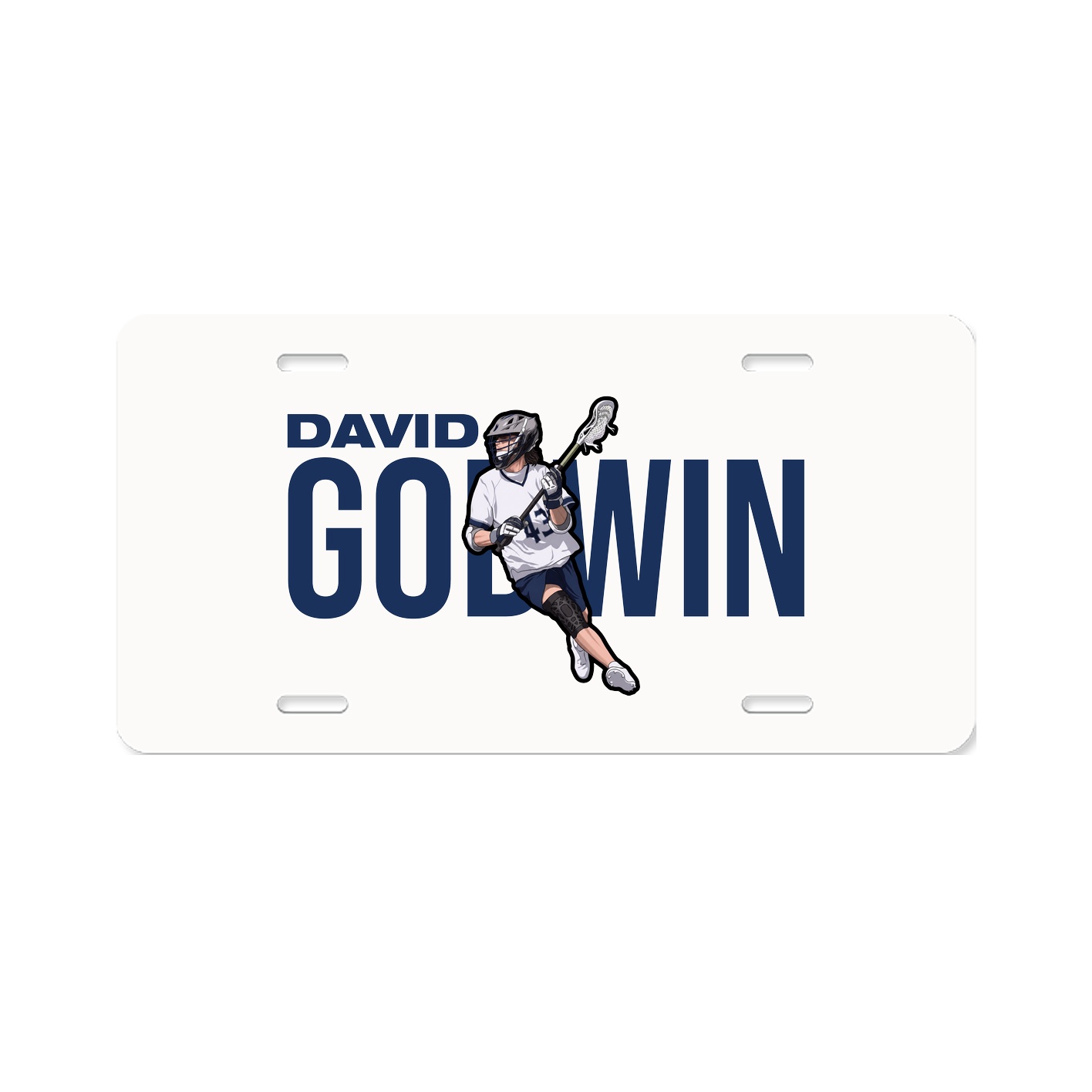 License Plate — Player Name in Classic