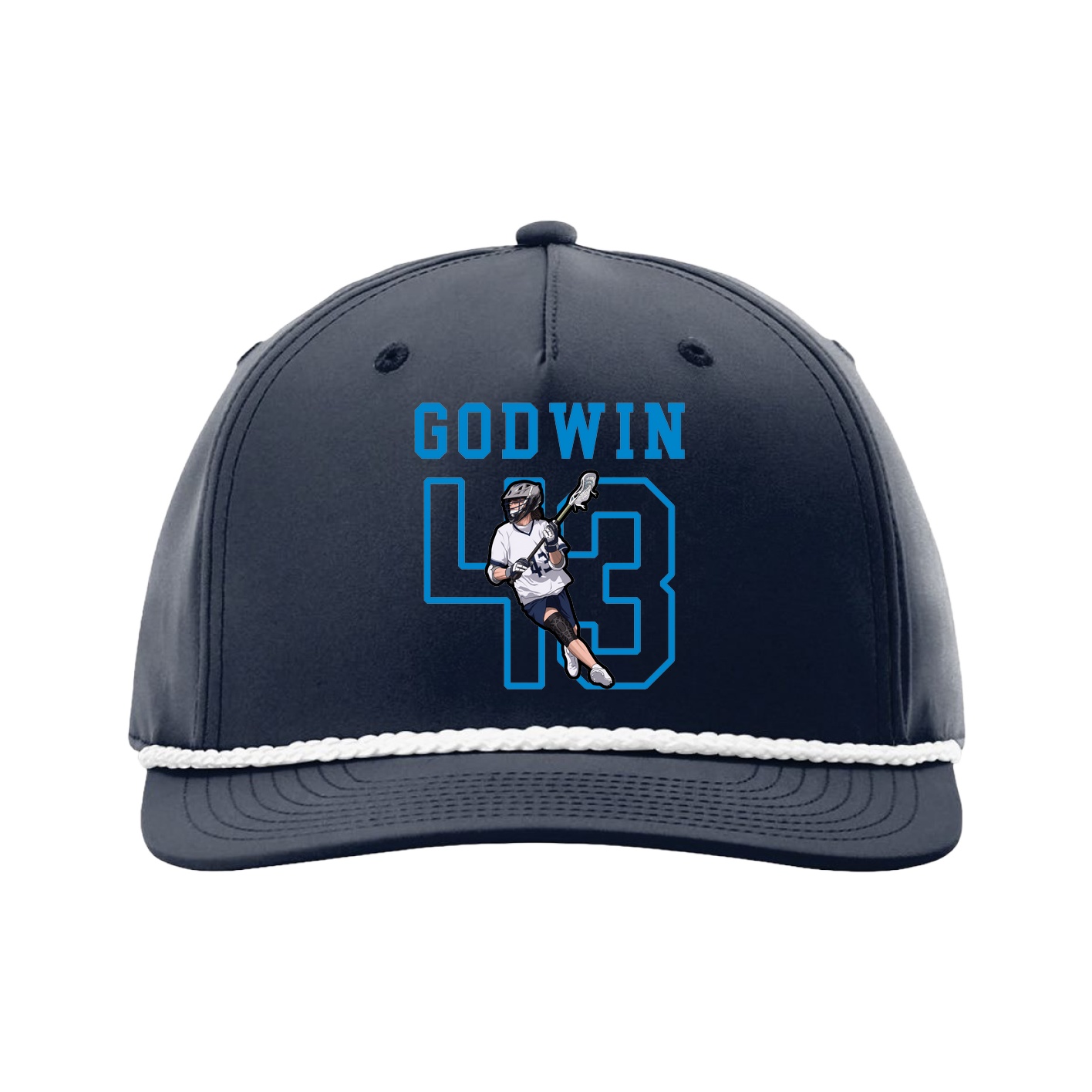 Five-Panel Classic Rope Cap — Shirsey in Navy