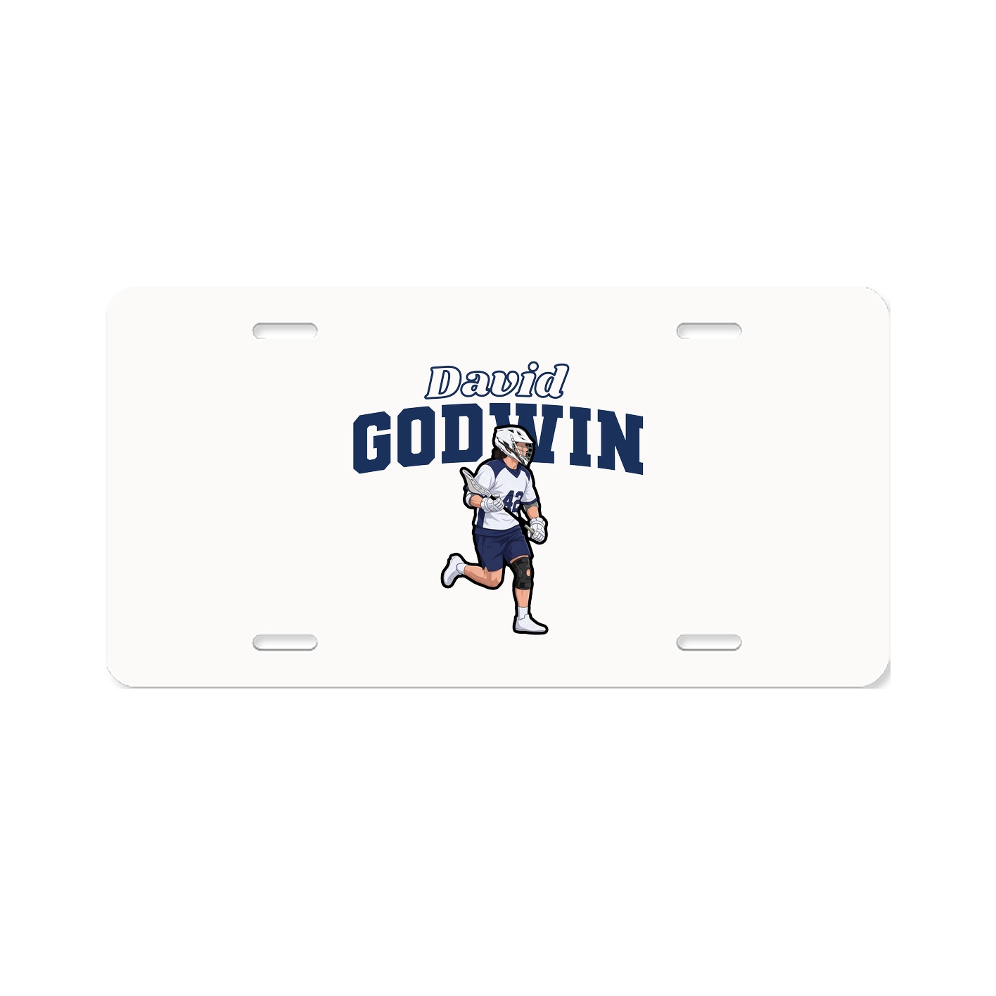License Plate — Name Arch in Classic
