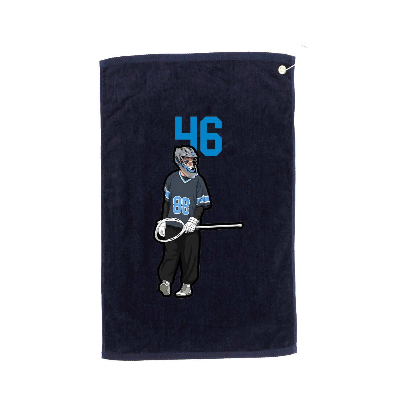 Golf Towel — Number Top in Navy