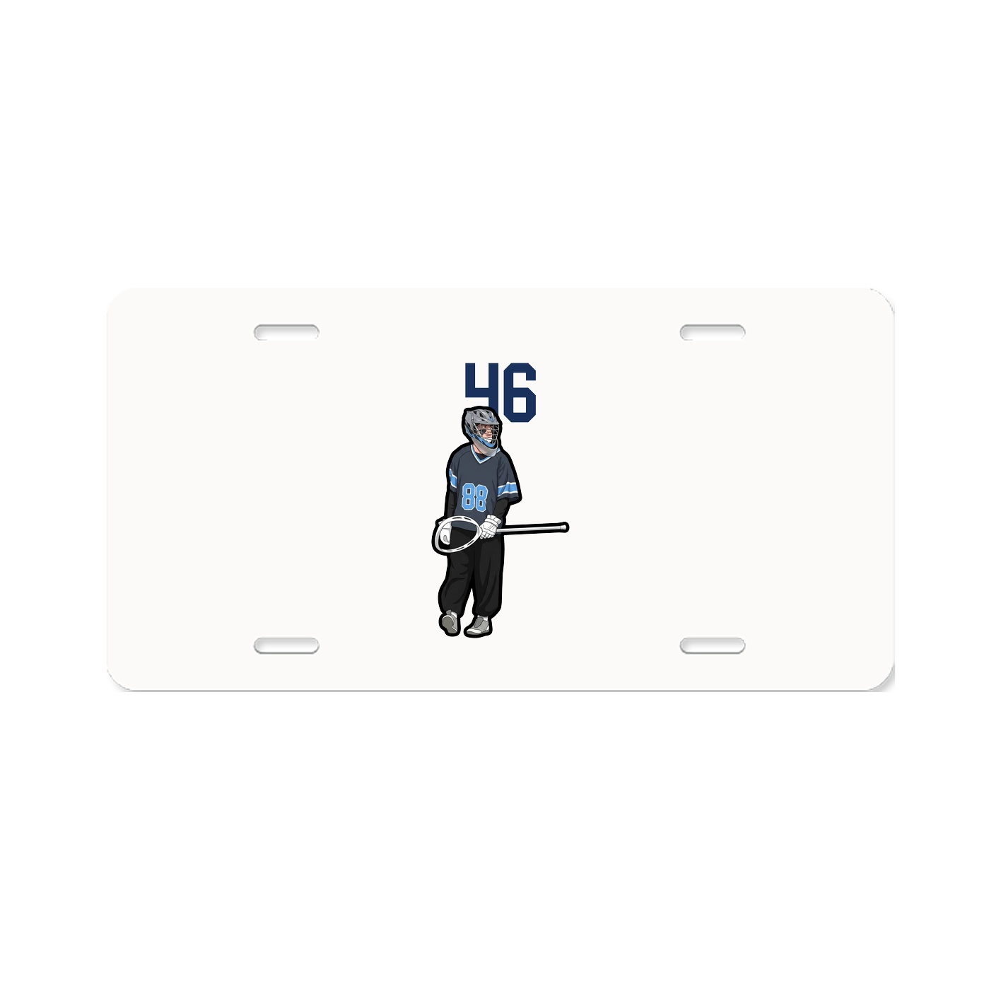 License Plate — Number Top in Classic