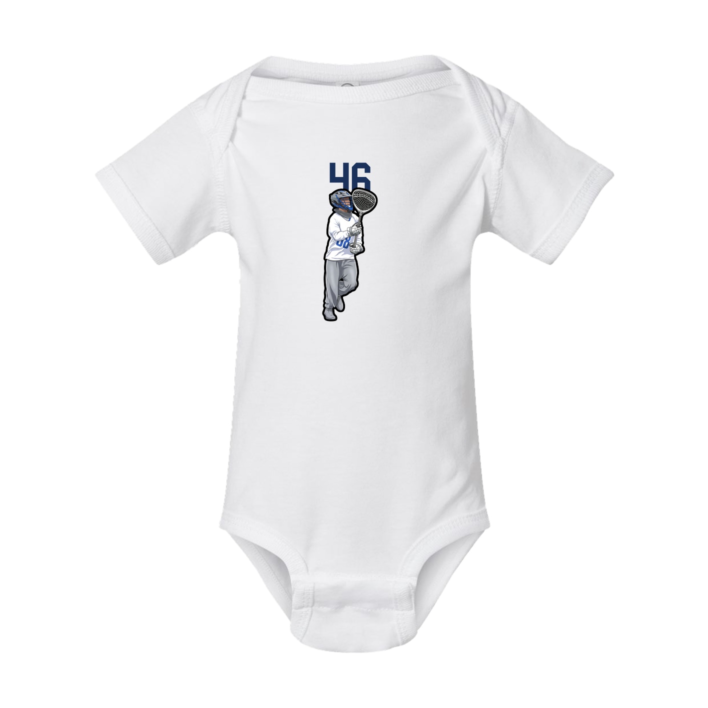 Baby Onesie — Number Top in White