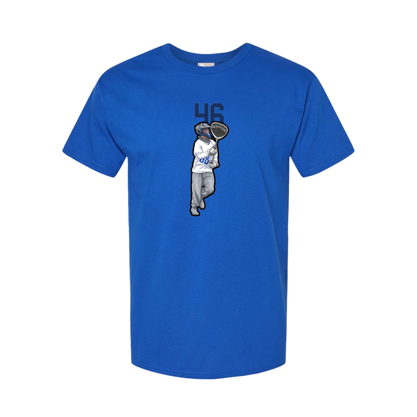 Youth Tee — Number Top in Royal