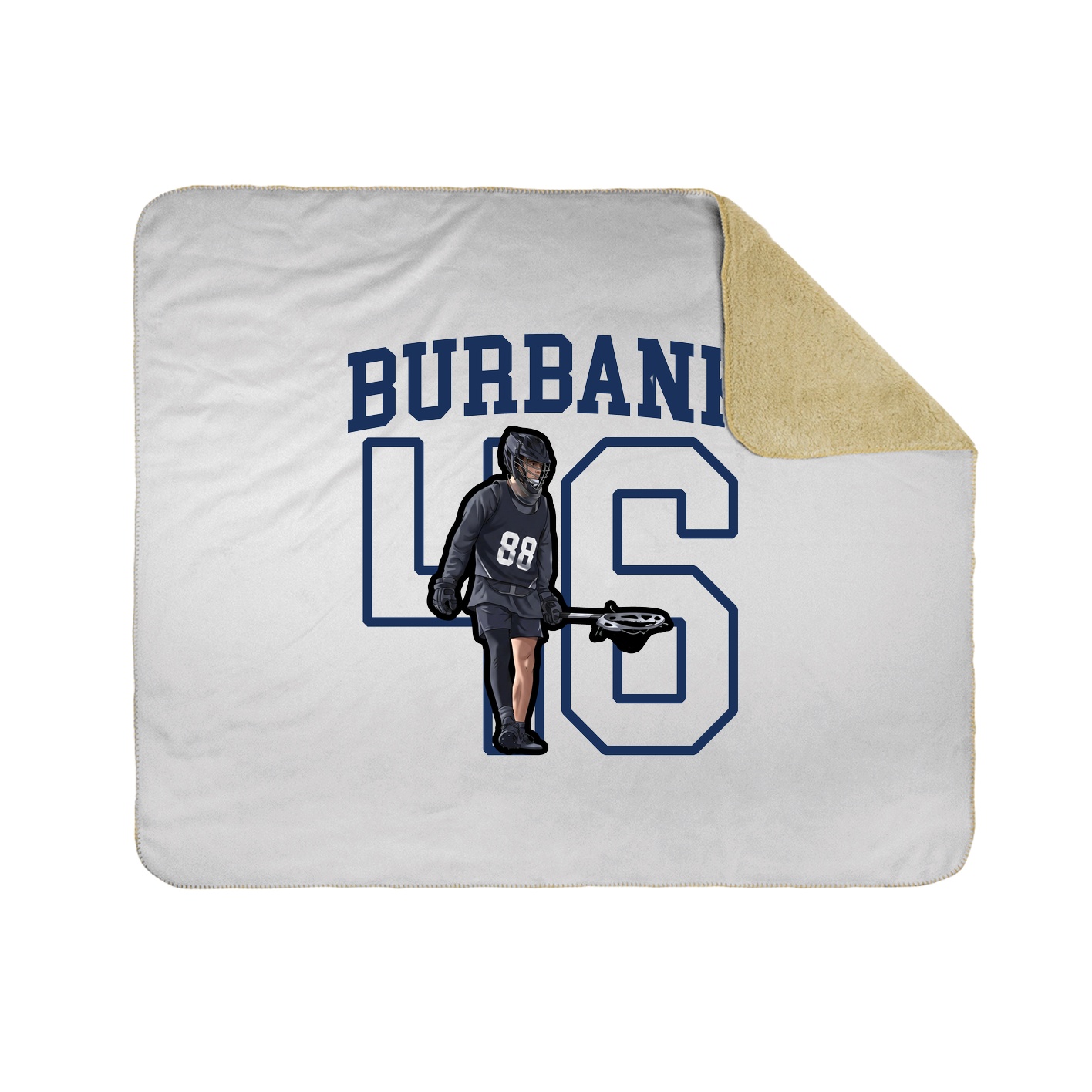 50x60 Sherpa Lined Throw Blanket