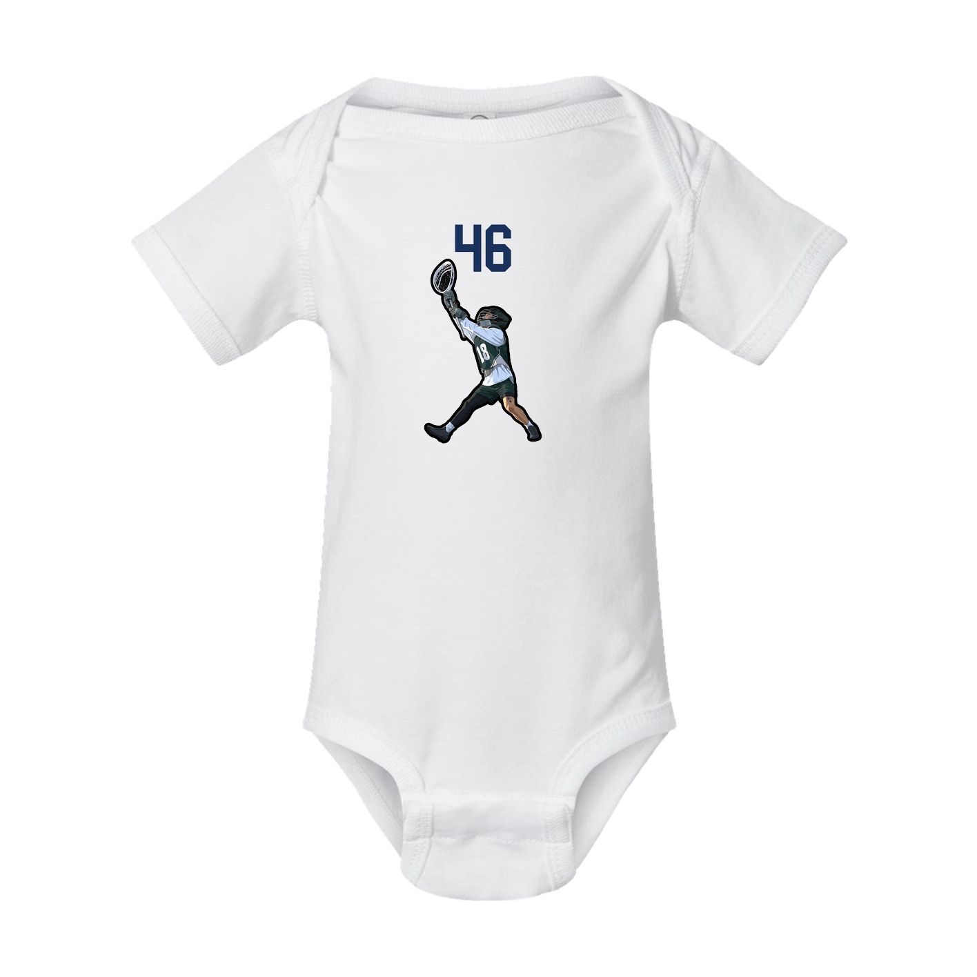 Baby Onesie — Number Top in White