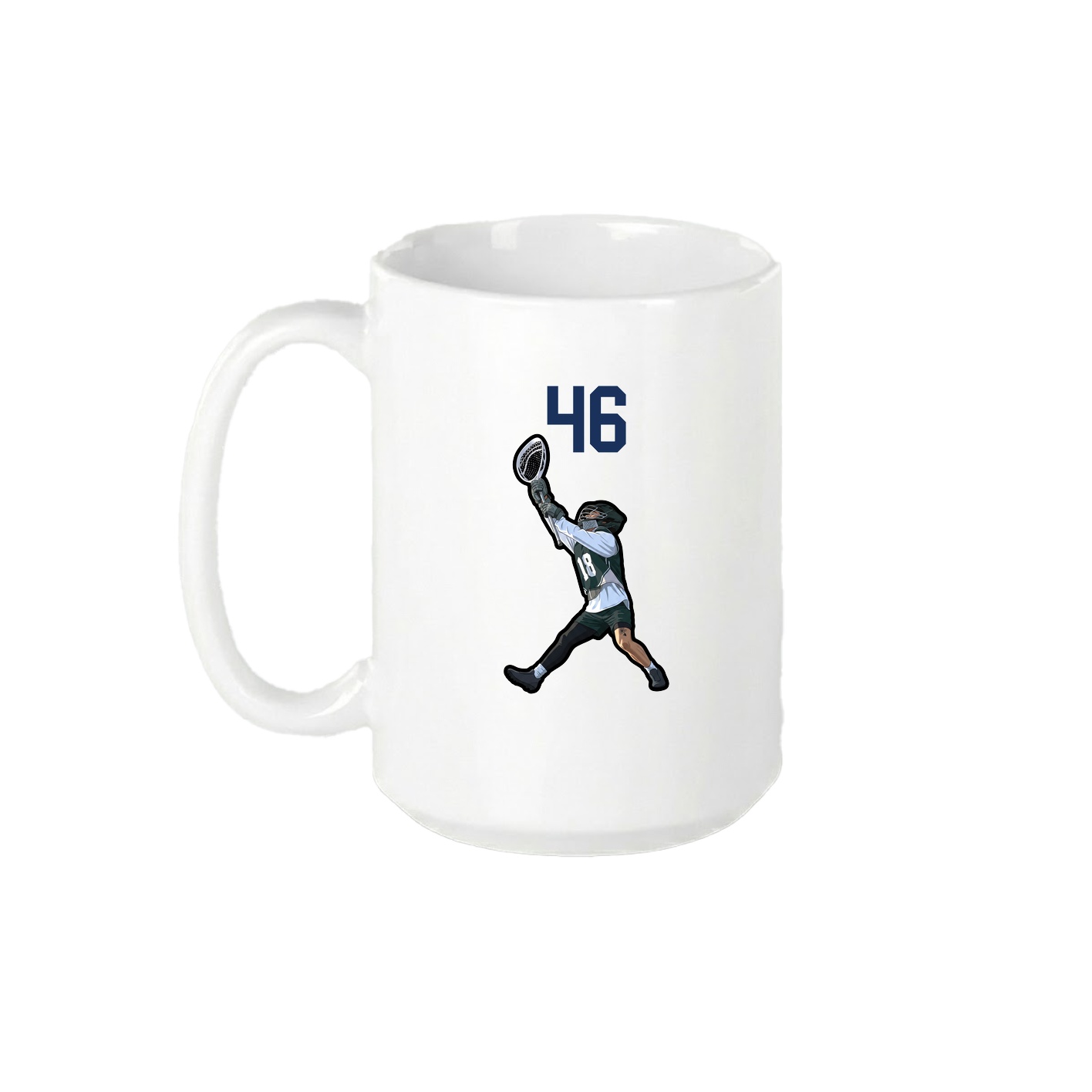 15oz Coffee Mug — Number Top in White